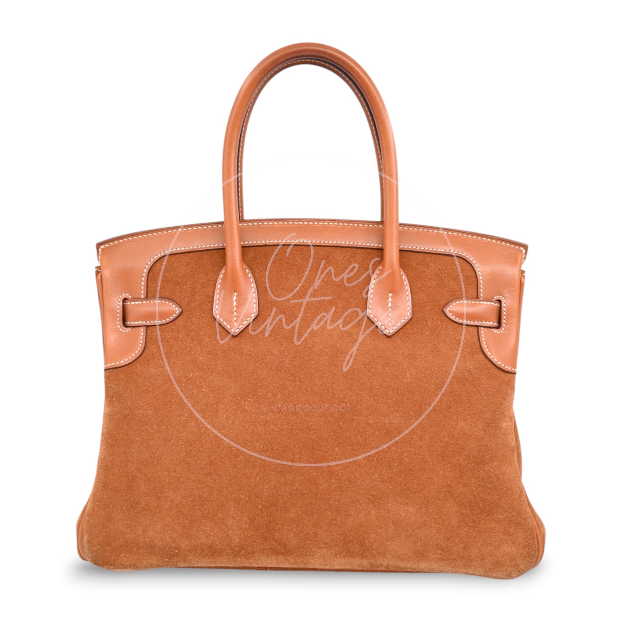 [Pre-owned] Hermes Birkin 30 Doblis in Brown GHW Stamp Square P