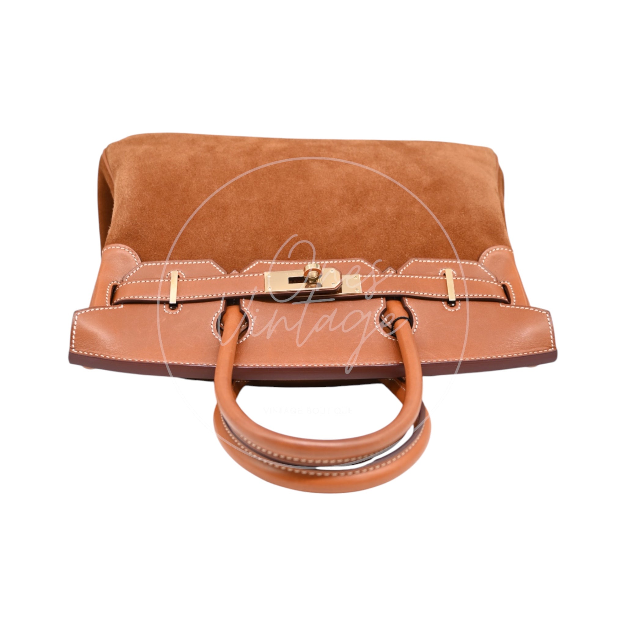 [Pre-owned] Hermes Birkin 30 Doblis in Brown GHW Stamp Square P