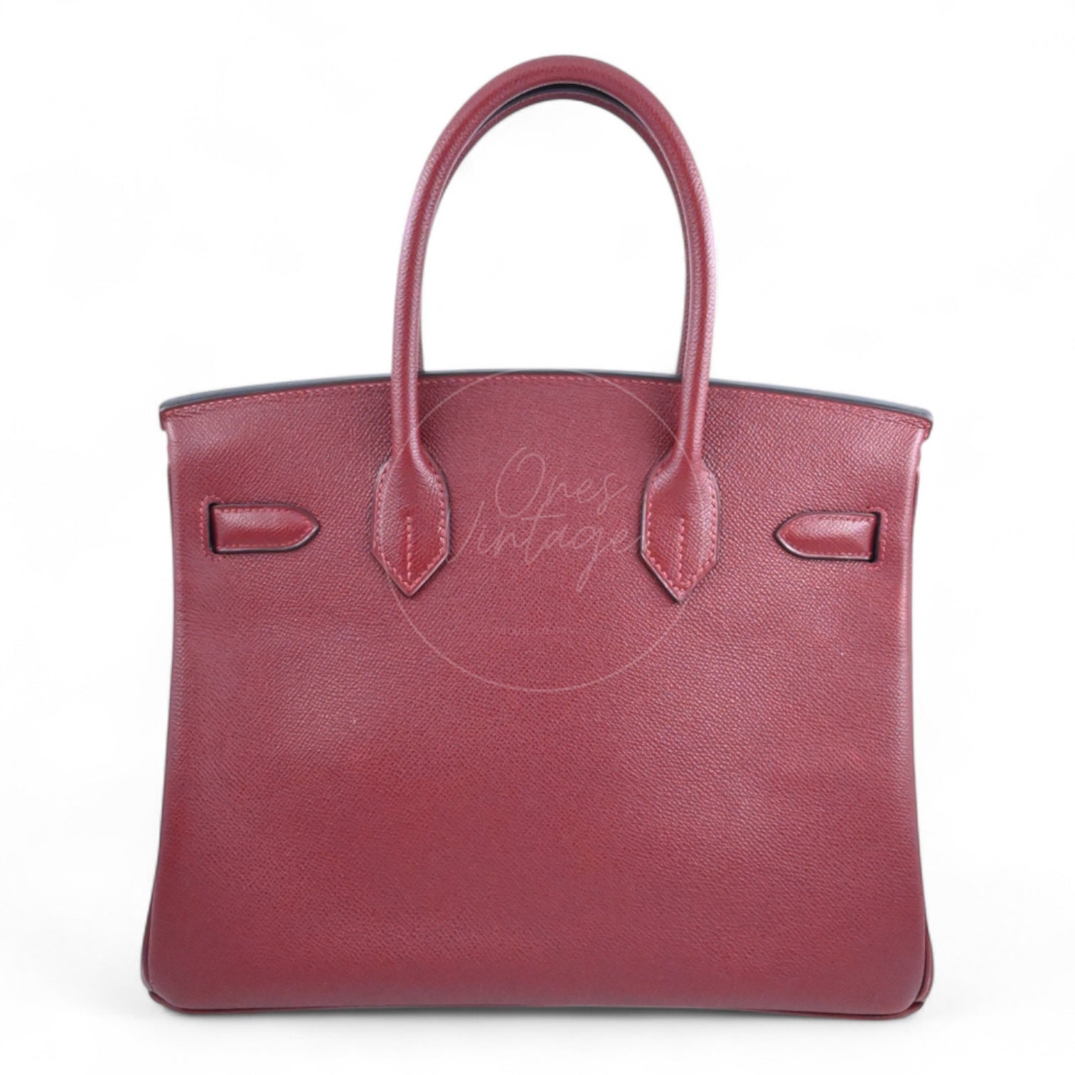 [Pre-owned] Hermes Birkin 30 Epsom Rouge H Stamp Square I