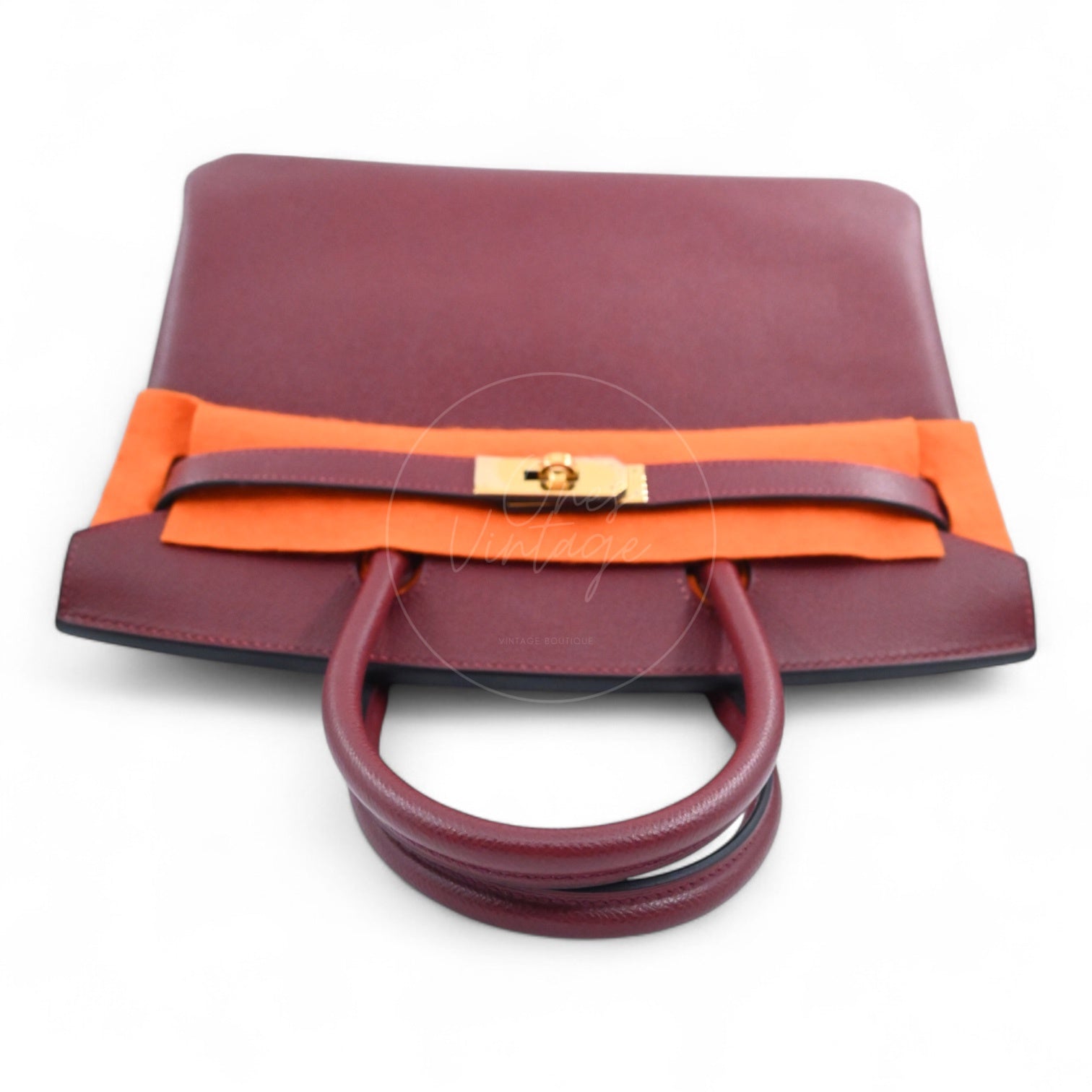 [Pre-owned] Hermes Birkin 30 Epsom Rouge H Stamp Square I