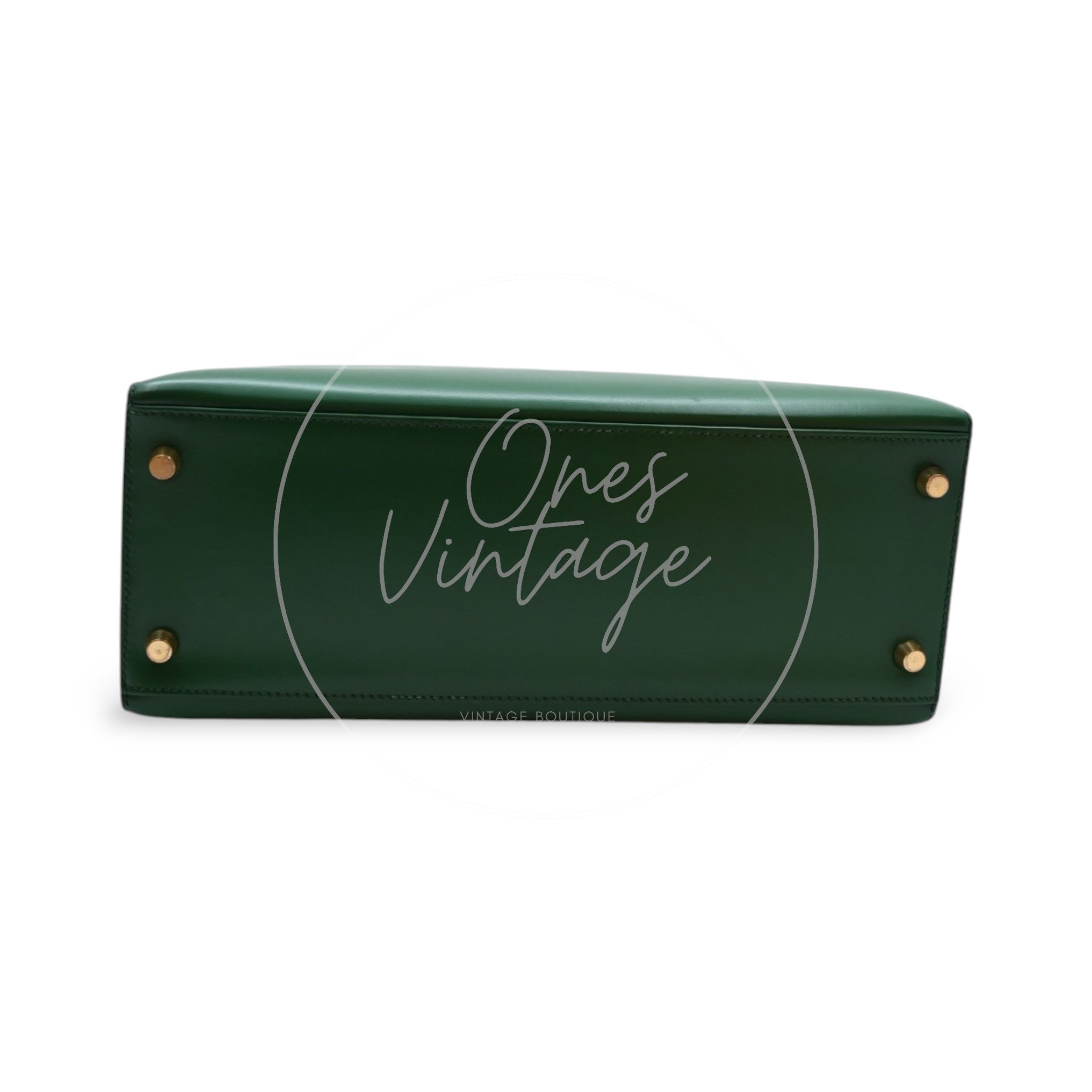 [Pre-owned] Hermes Kelly 28 Dark Green  GHW Stamp Square B