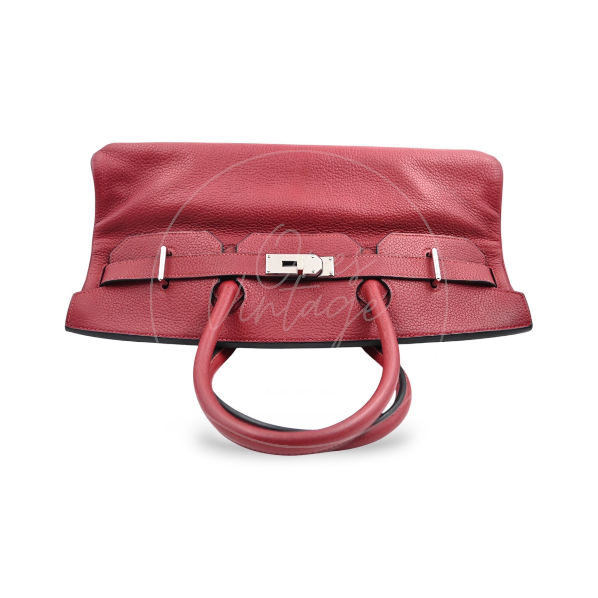 [Pre-owned] Hermes Birkin Shoulder 42 PHW Rouge H Handbag