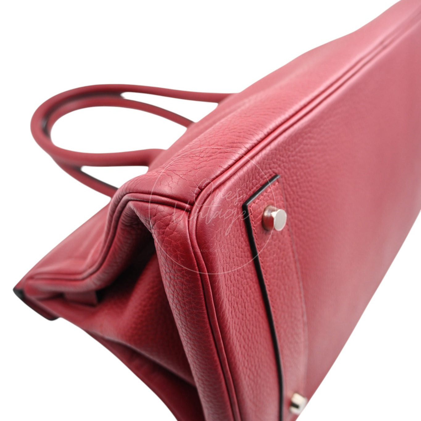 [Pre-owned] Hermes Birkin Shoulder 42 PHW Rouge H Handbag