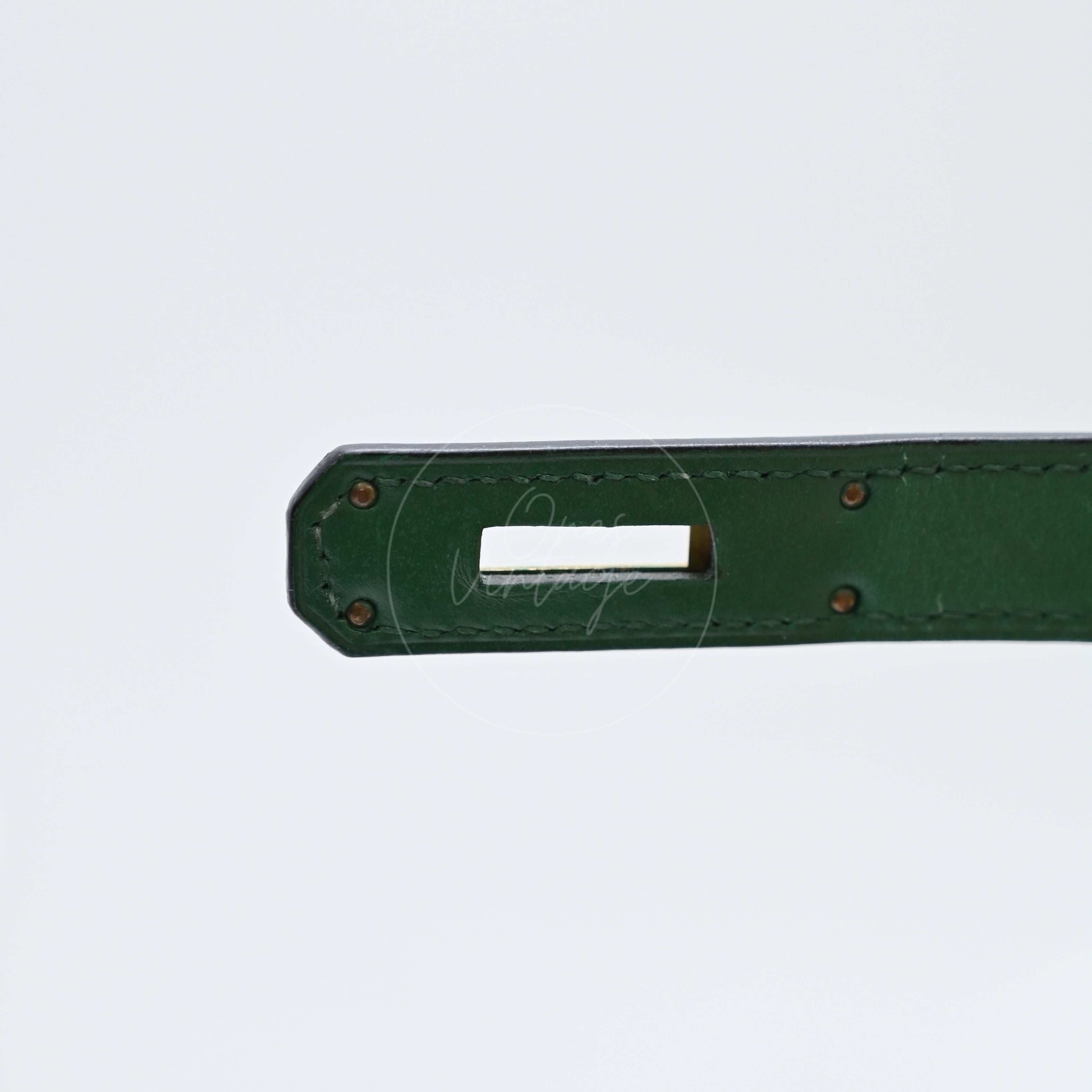 [Pre-owned] Hermes Kelly 28 Dark Green  GHW Stamp Square B
