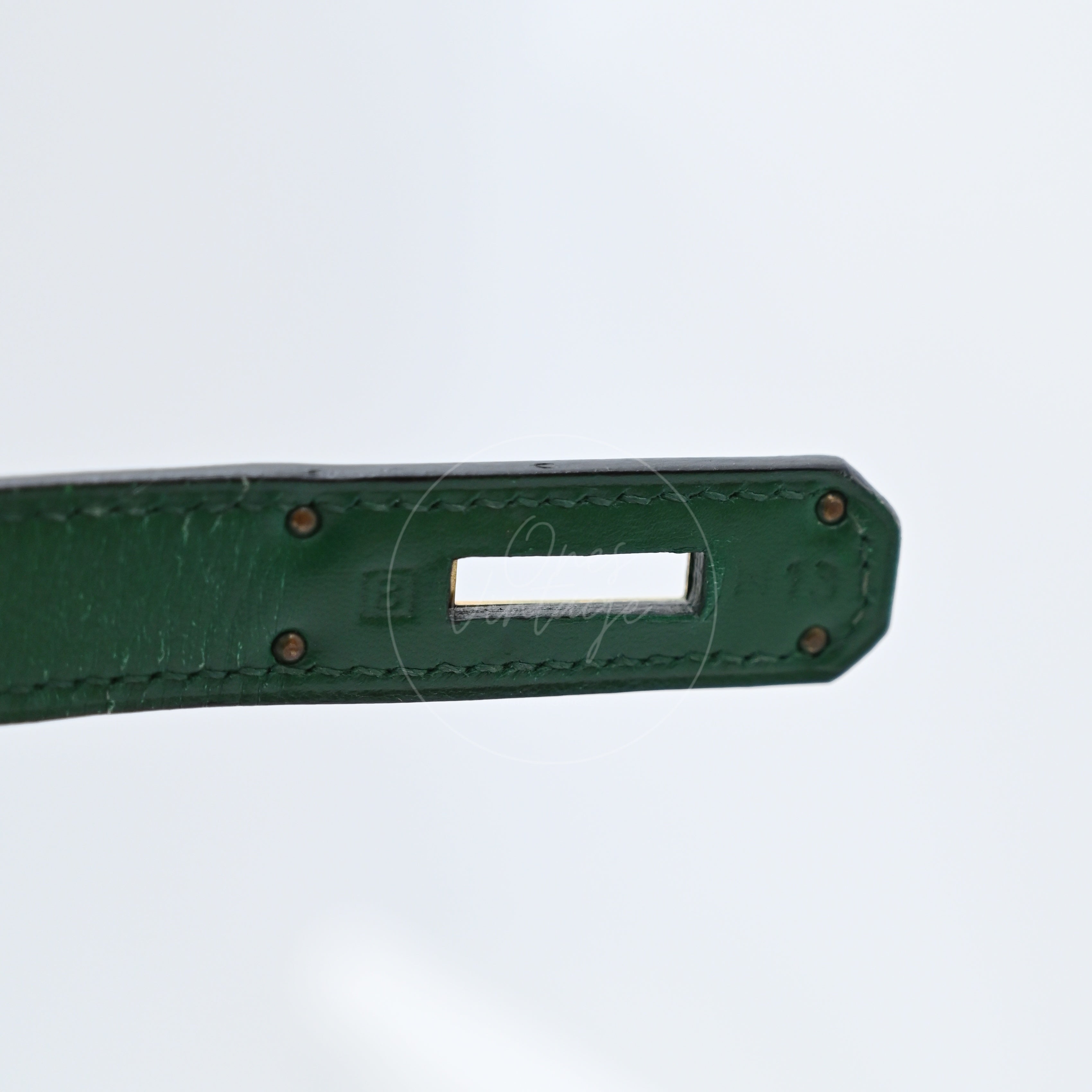 [Pre-owned] Hermes Kelly 28 Dark Green  GHW Stamp Square B