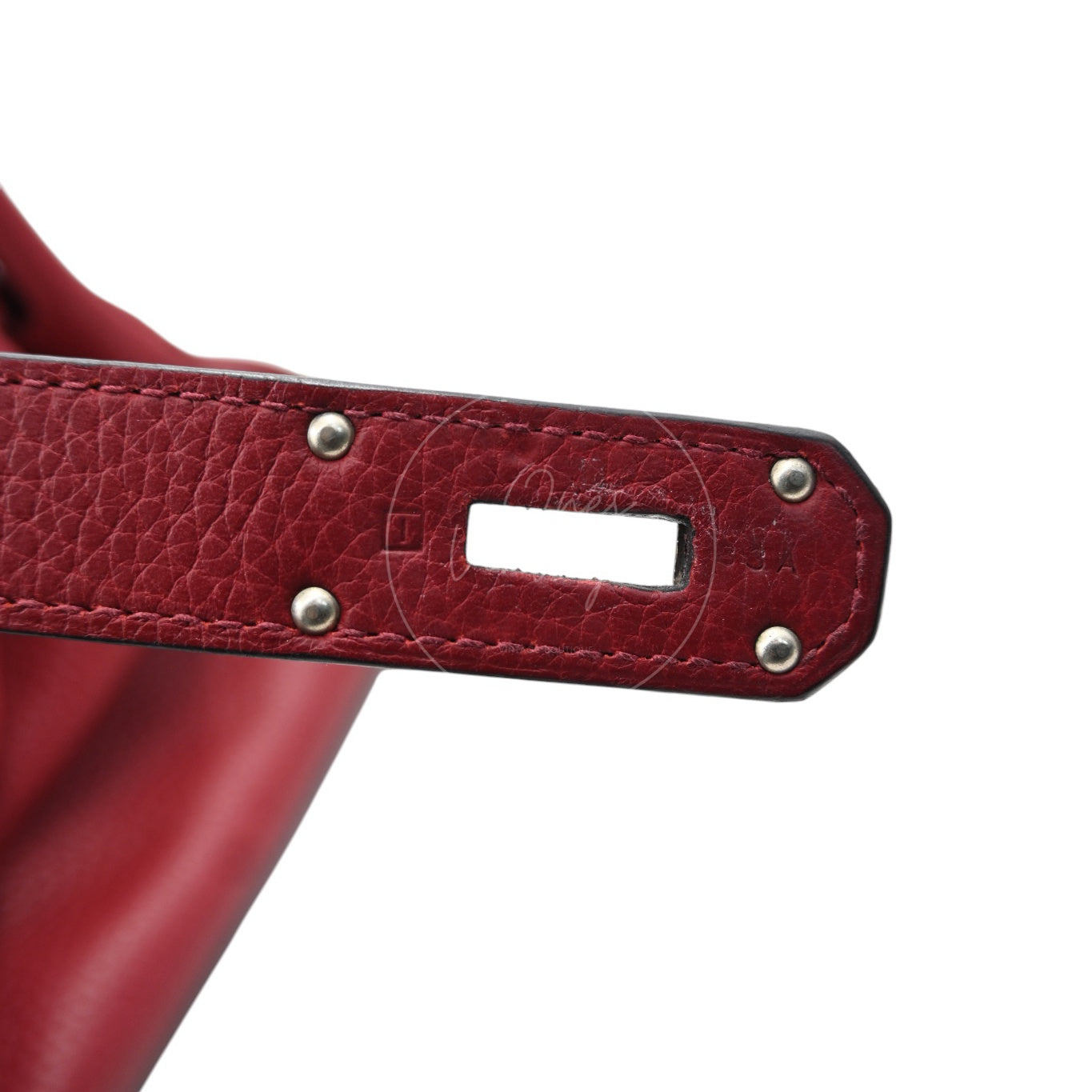 [Pre-owned] Hermes Birkin Shoulder 42 PHW Rouge H Handbag