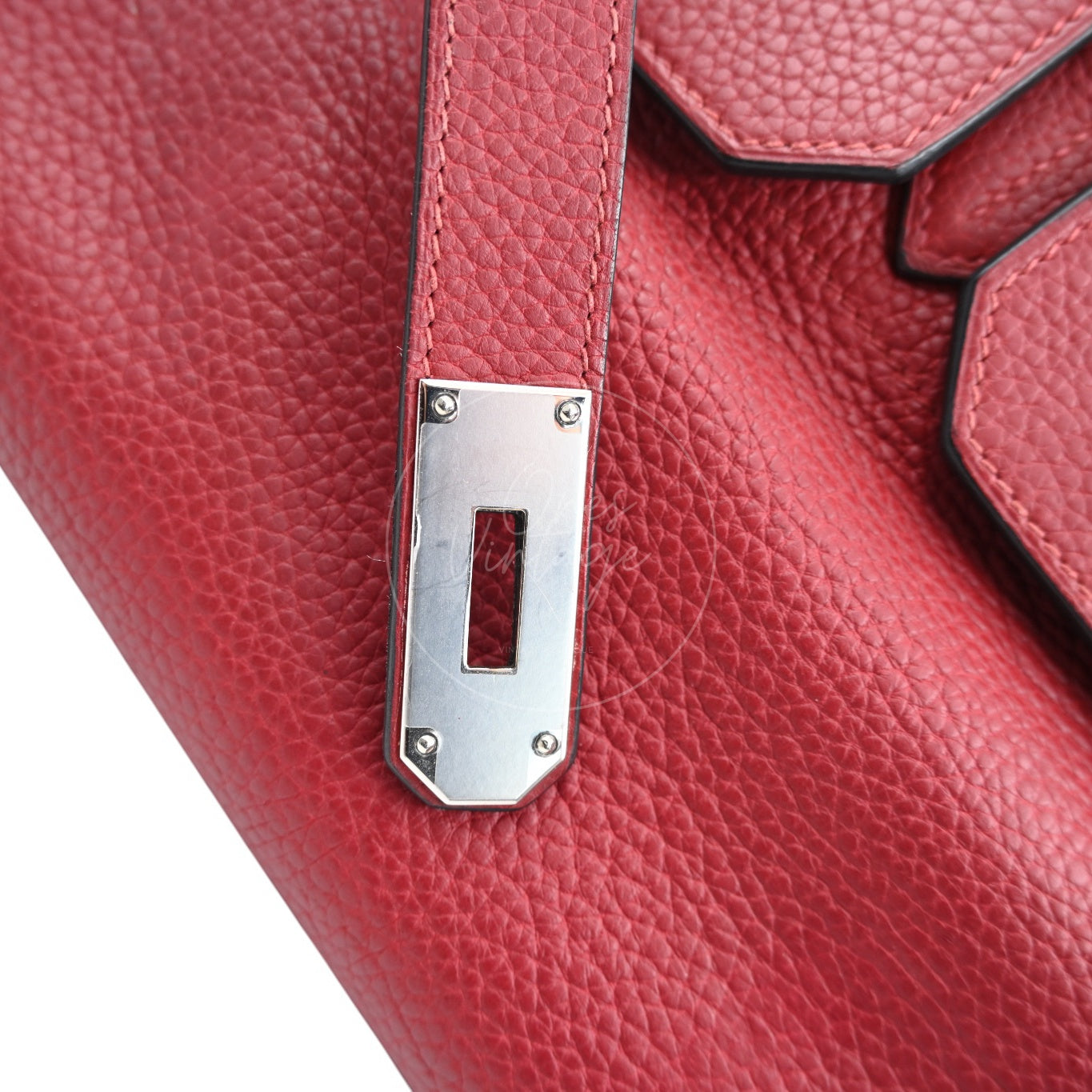 [Pre-owned] Hermes Birkin Shoulder 42 PHW Rouge H Handbag