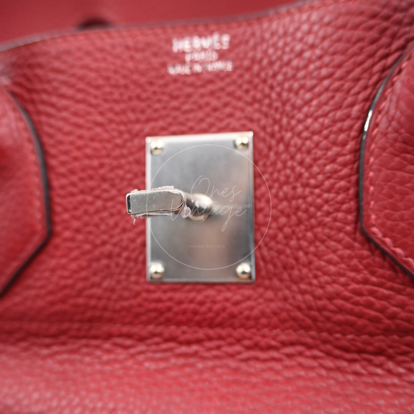 [Pre-owned] Hermes Birkin Shoulder 42 PHW Rouge H Handbag