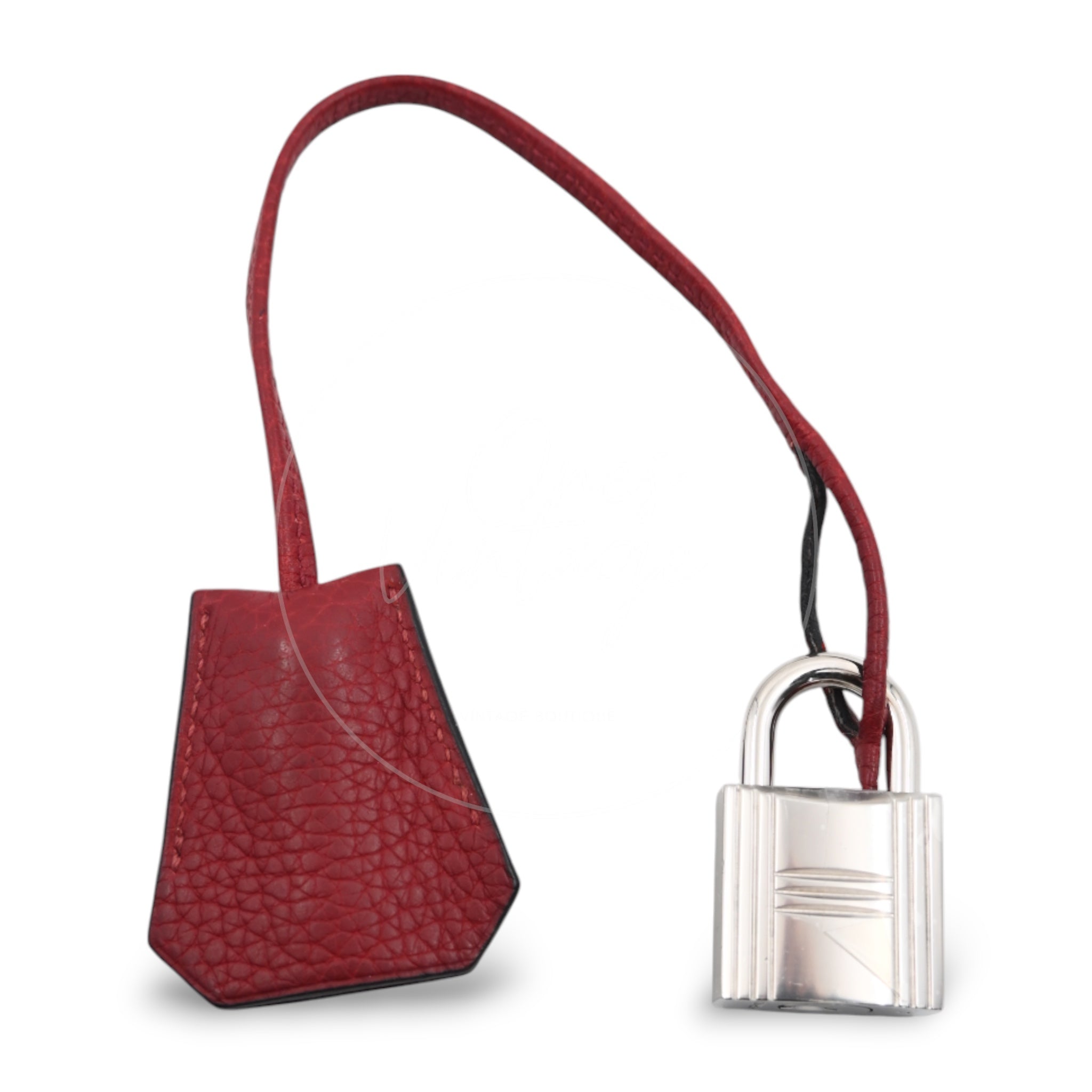 [Pre-owned] Hermes Birkin Shoulder 42 PHW Rouge H Handbag