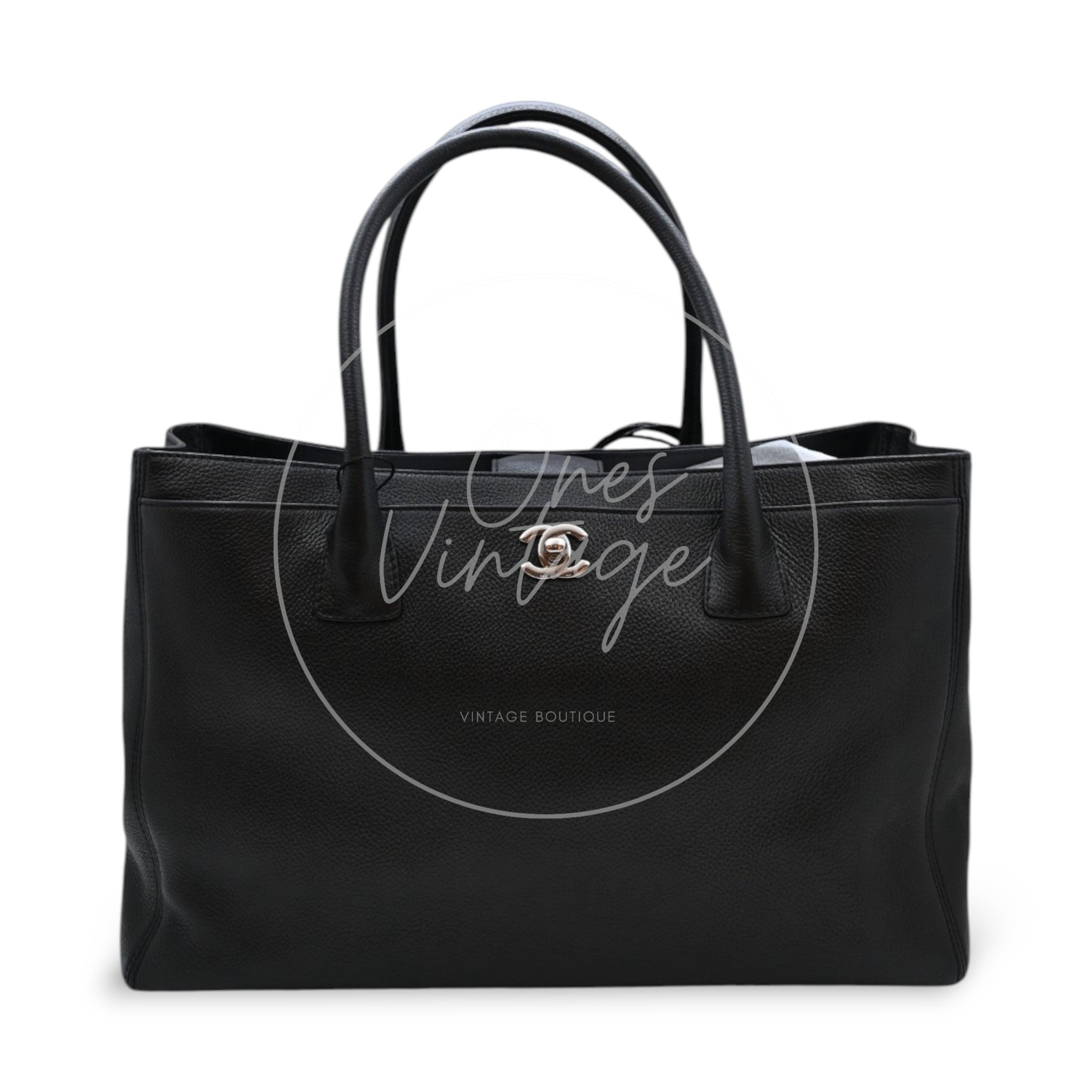[Pre-owned] Chanel Executive Cerf Tote PHW