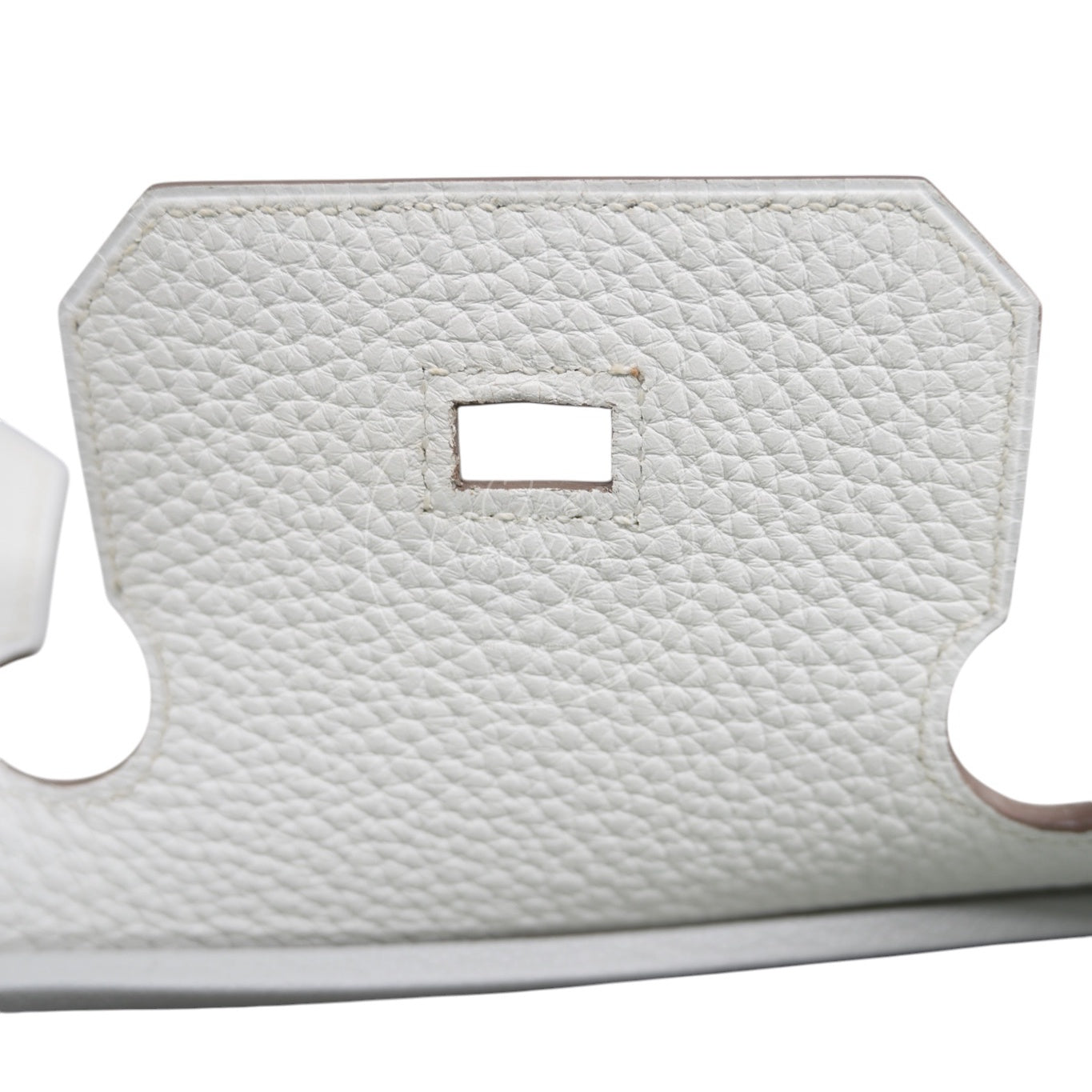 [Pre-owned] Hermes Birkin 30 Ghillies White Grey Doblis Calfskin PHW Handbag