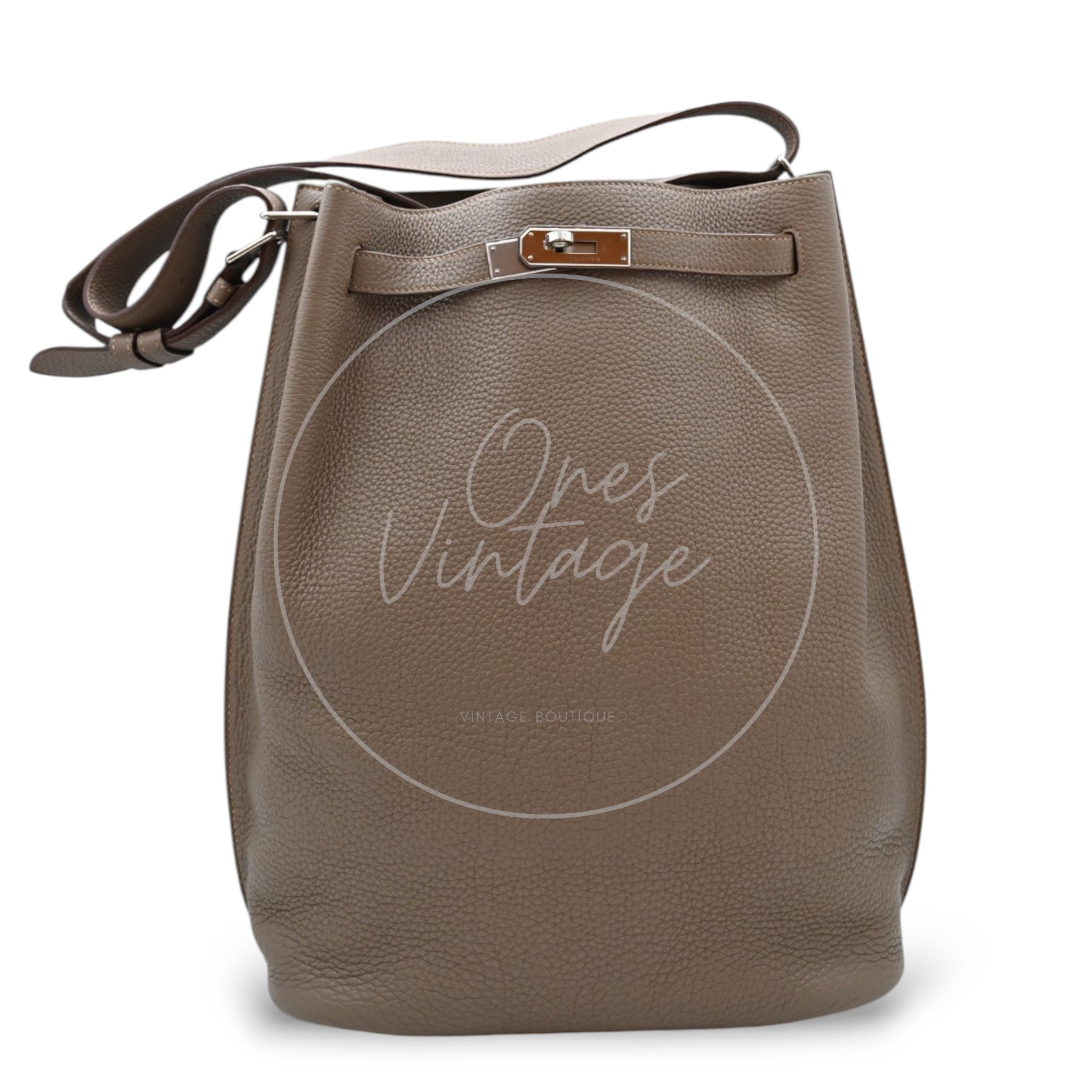 [Pre-owned] Hermes So Kelly 26 Etoupe Stamp Square M