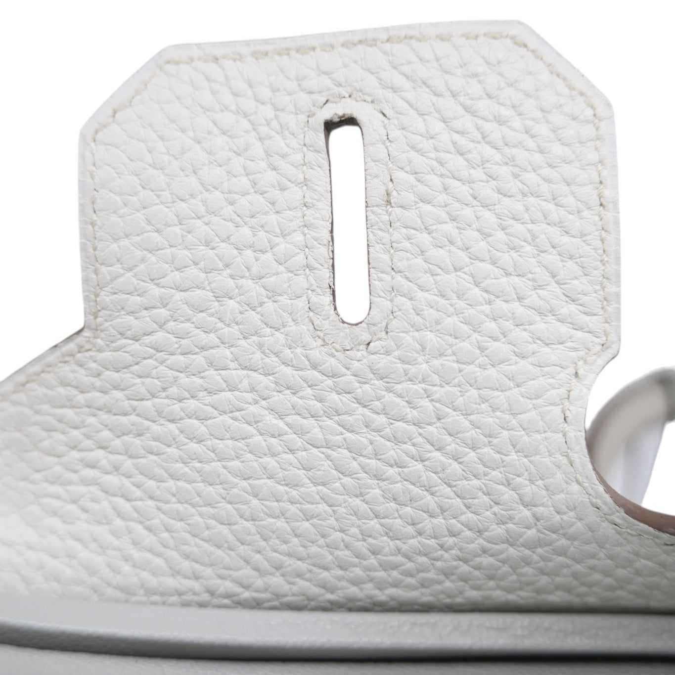 [Pre-owned] Hermes Birkin 30 Ghillies White Grey Doblis Calfskin PHW Handbag