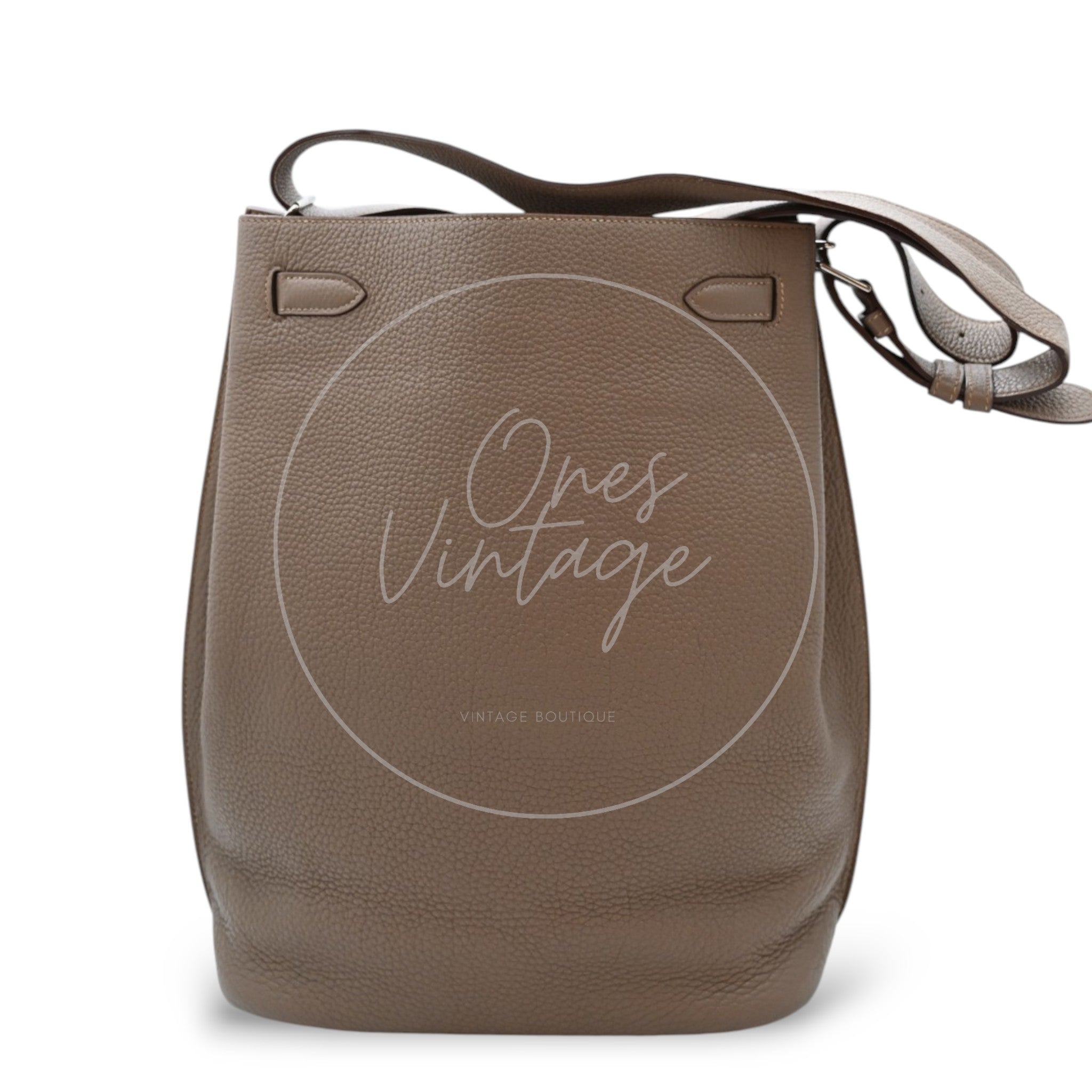 [Pre-owned] Hermes So Kelly 26 Etoupe Stamp Square M