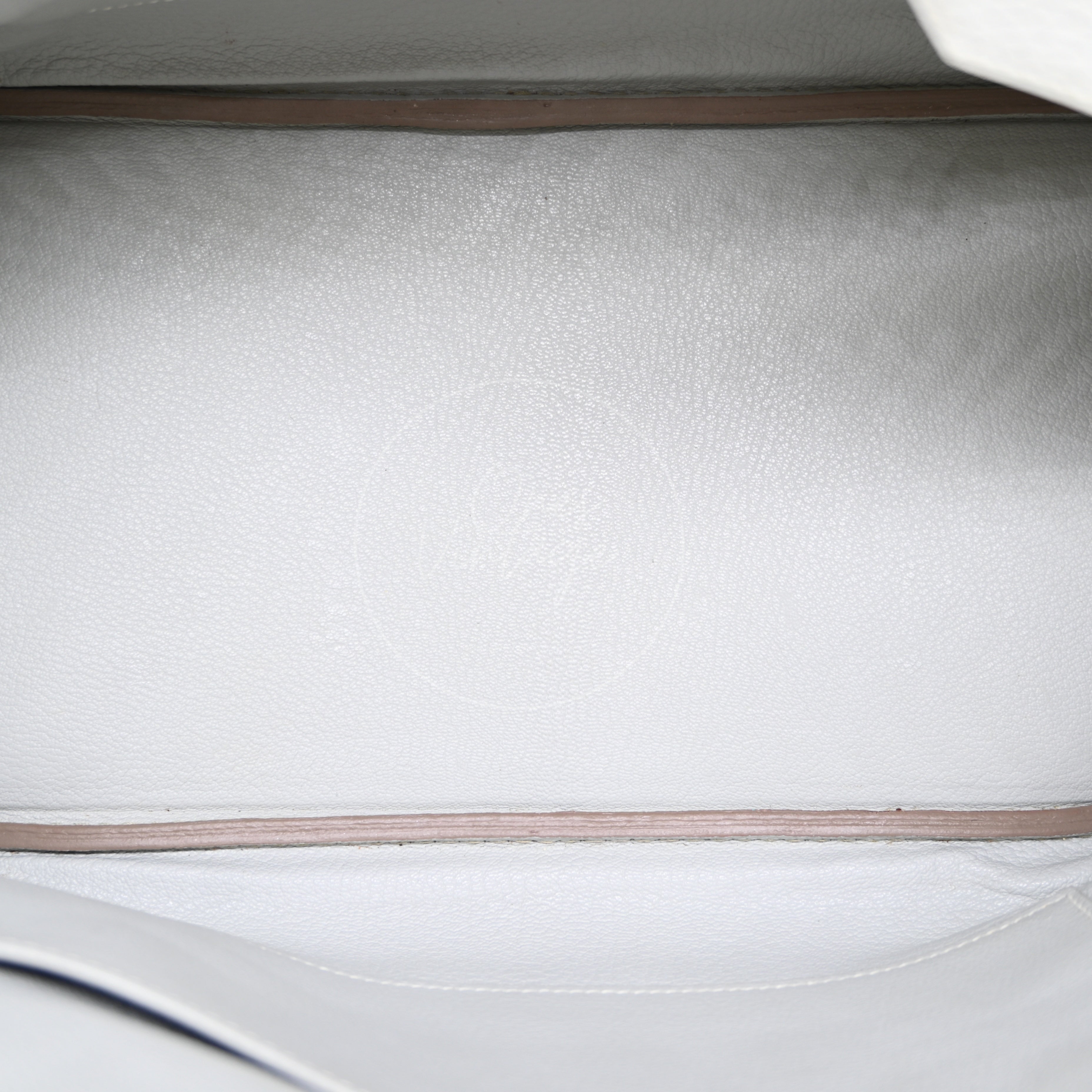 [Pre-owned] Hermes Birkin 30 Ghillies White Grey Doblis Calfskin PHW Handbag