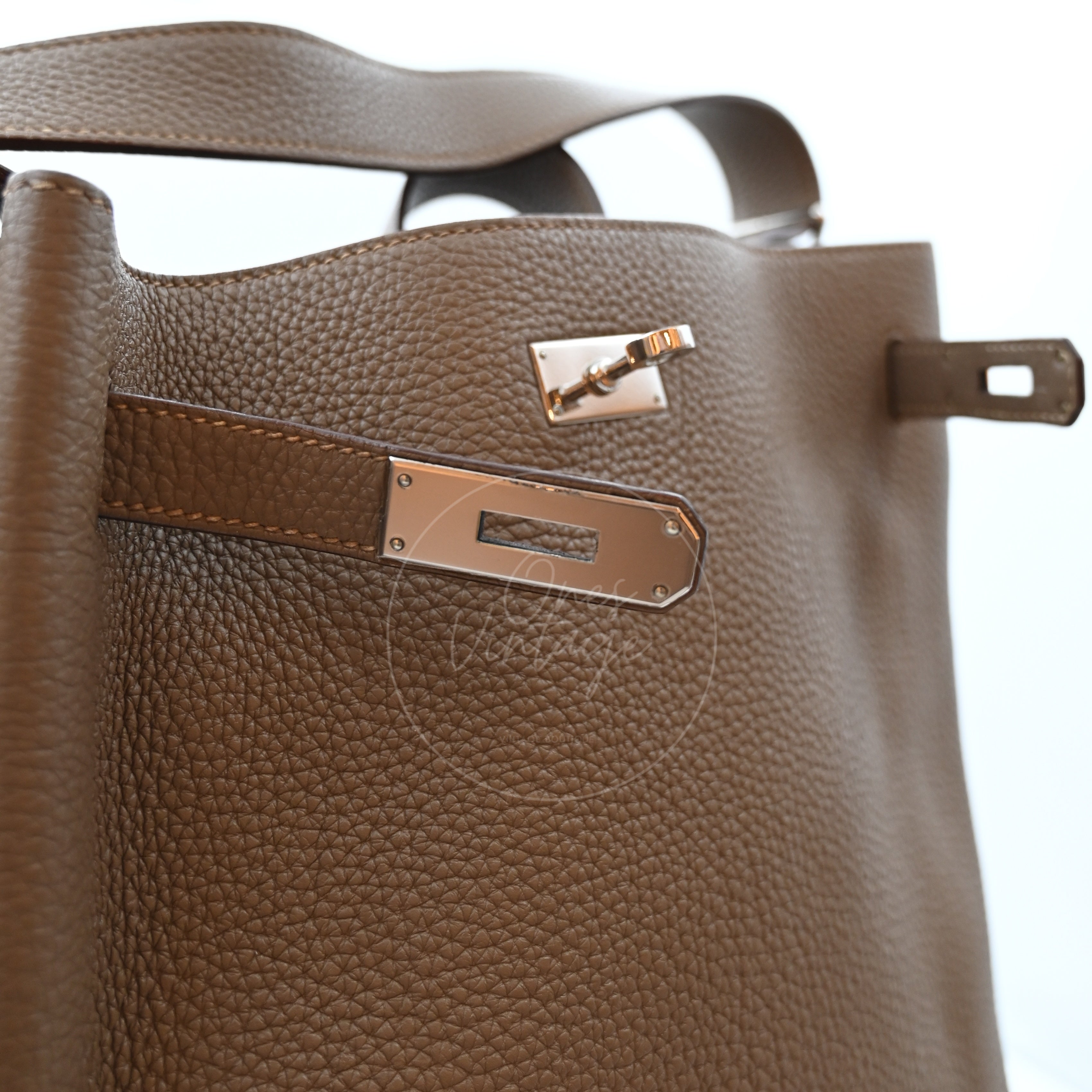 [Pre-owned] Hermes So Kelly 26 Etoupe Stamp Square M