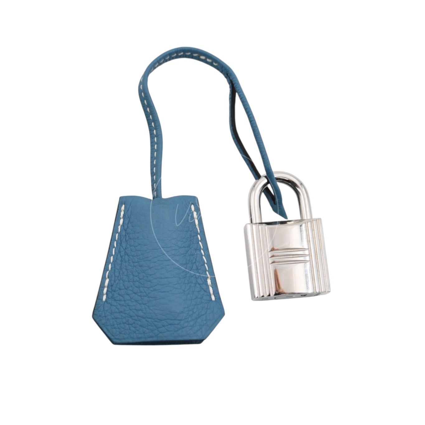 [Pre-owned] Hermes Kelly Shoulder Fringe Bleu Jean Stamp Square M