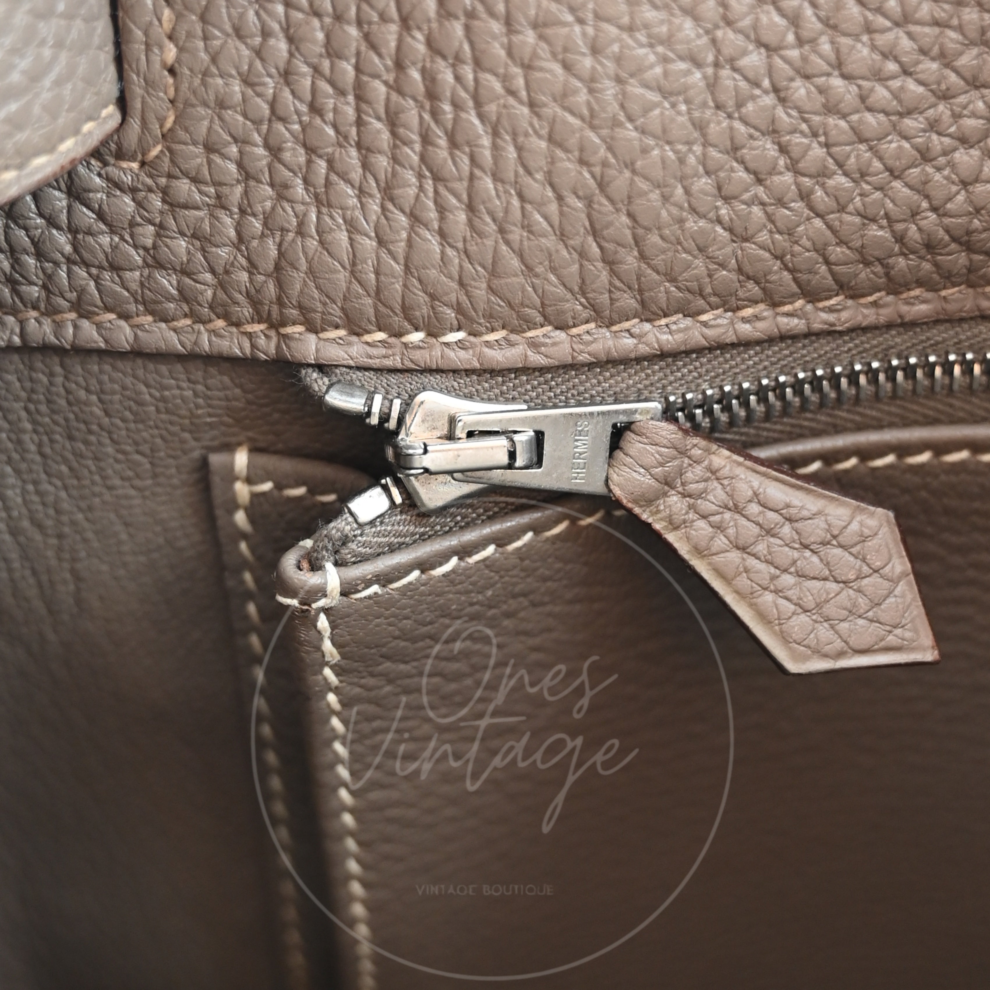 [Pre-owned] Hermes So Kelly 26 Etoupe Stamp Square M
