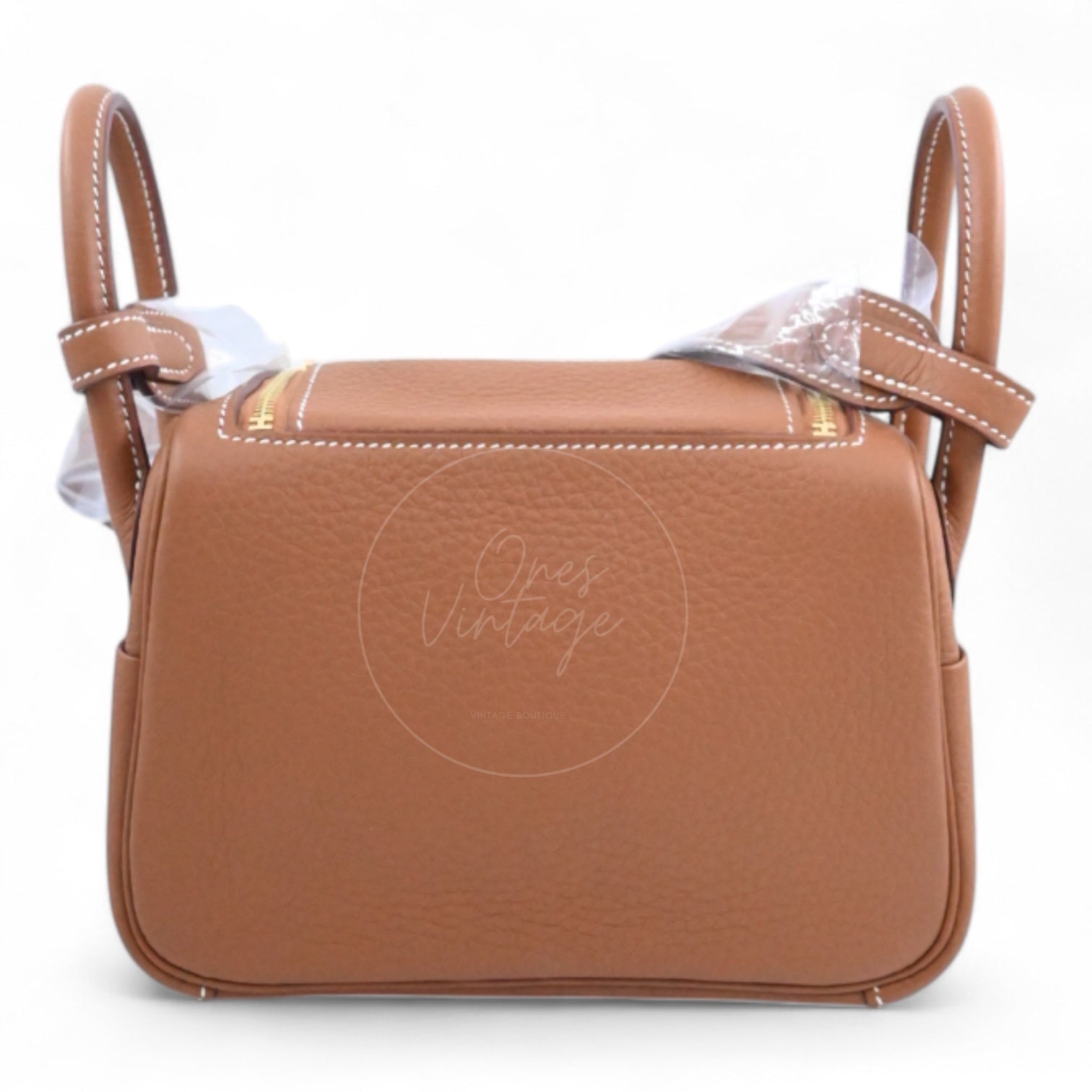 [Unused] Hermes Mini Lindy Gold TC GHW Stamp W