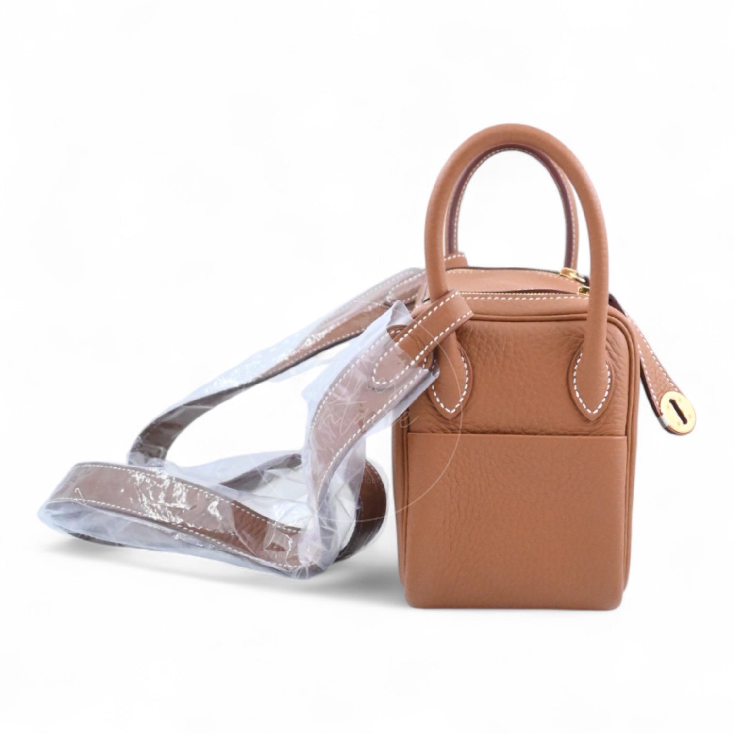 [Unused] Hermes Mini Lindy Gold TC GHW Stamp W