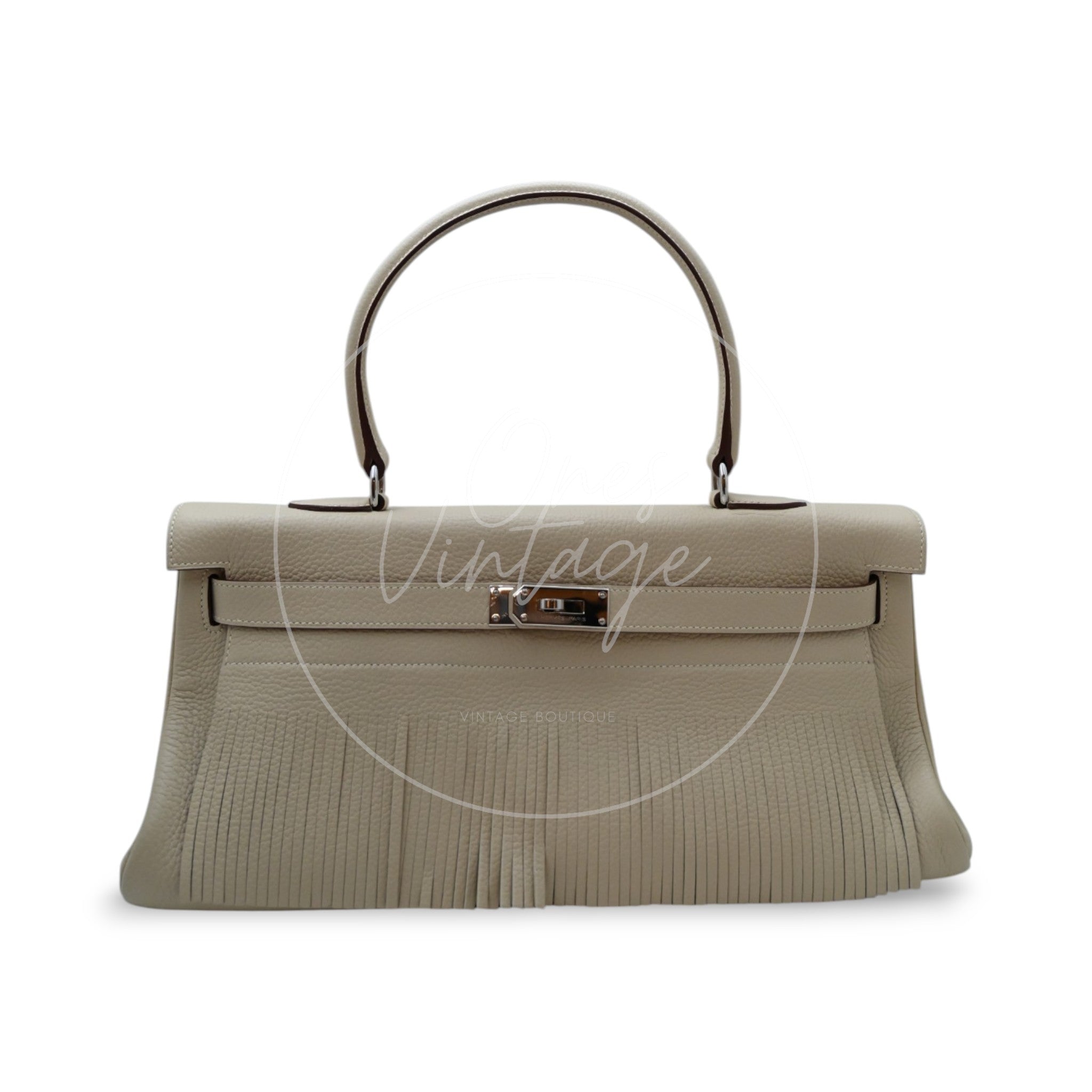 [Pre-owned] Hermes Kelly Shoulder Fringe Nata Stamp Square M