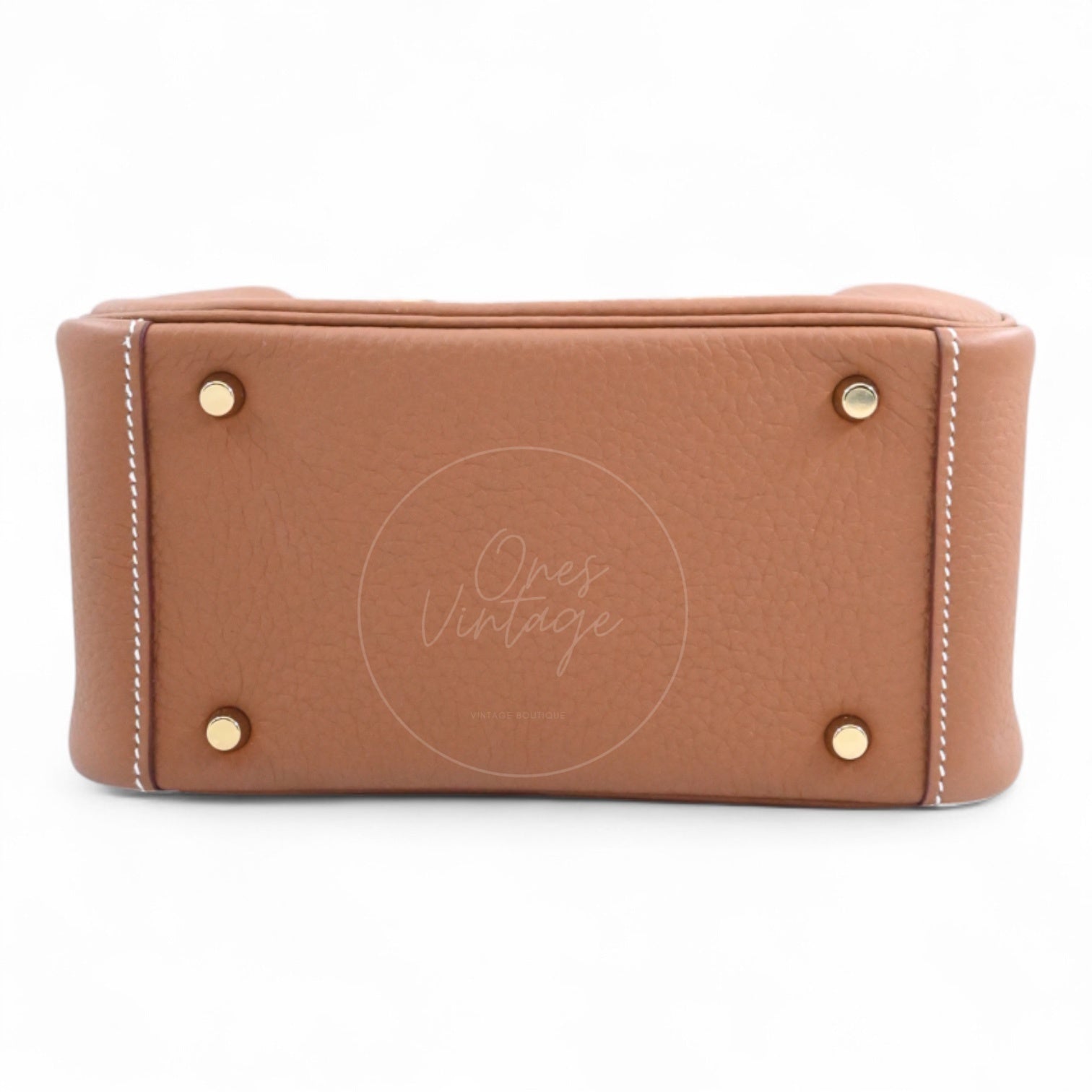 [Unused] Hermes Mini Lindy Gold TC GHW Stamp W