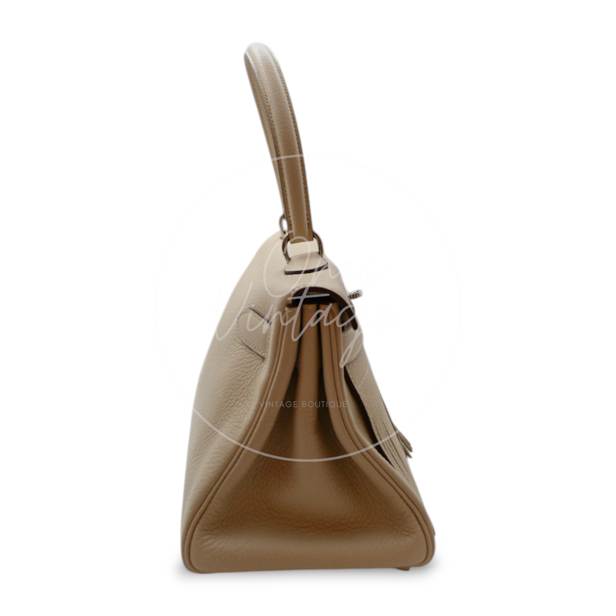 [Pre-owned] Hermes Kelly Shoulder Fringe Nata Stamp Square M