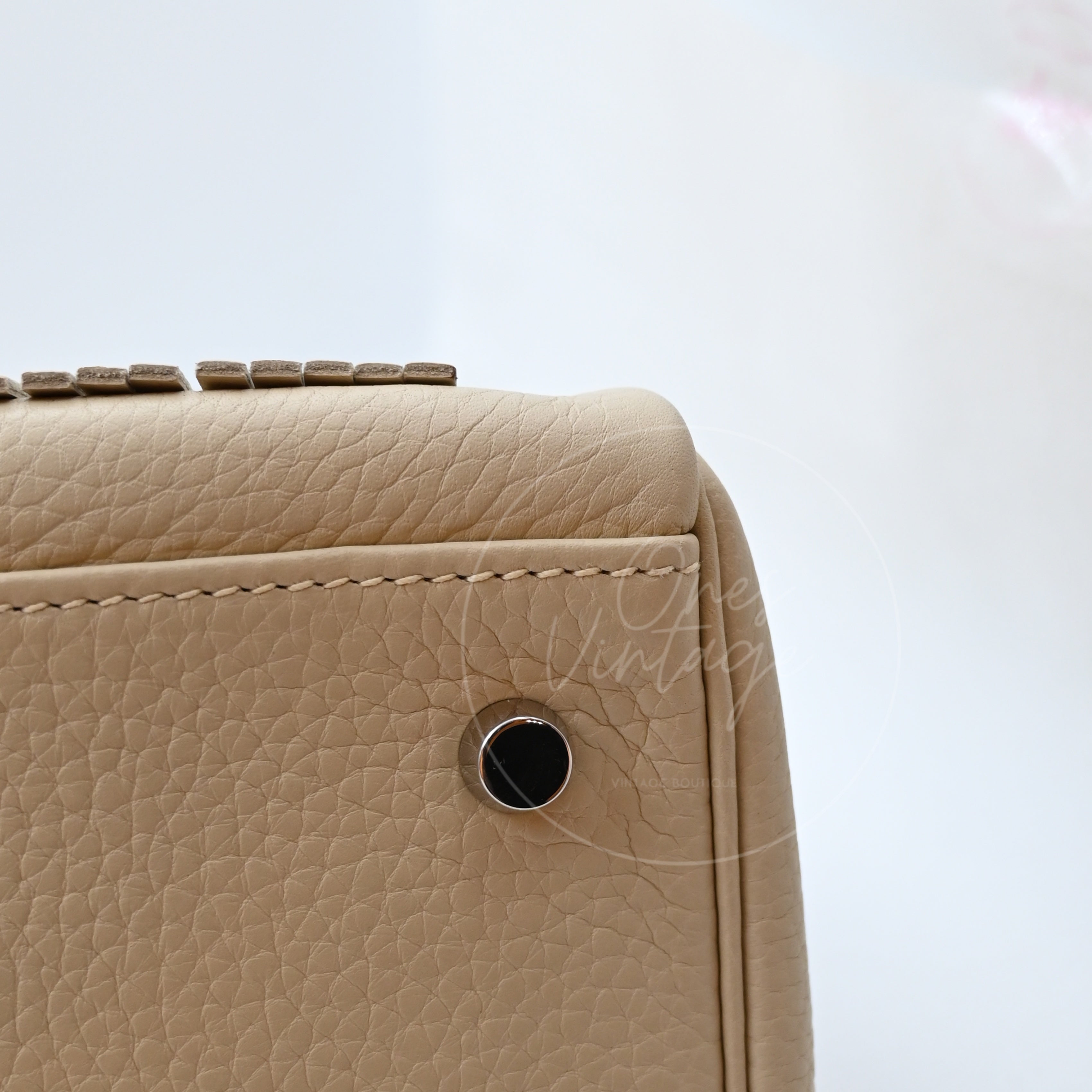 [Pre-owned] Hermes Kelly Shoulder Fringe Nata Stamp Square M