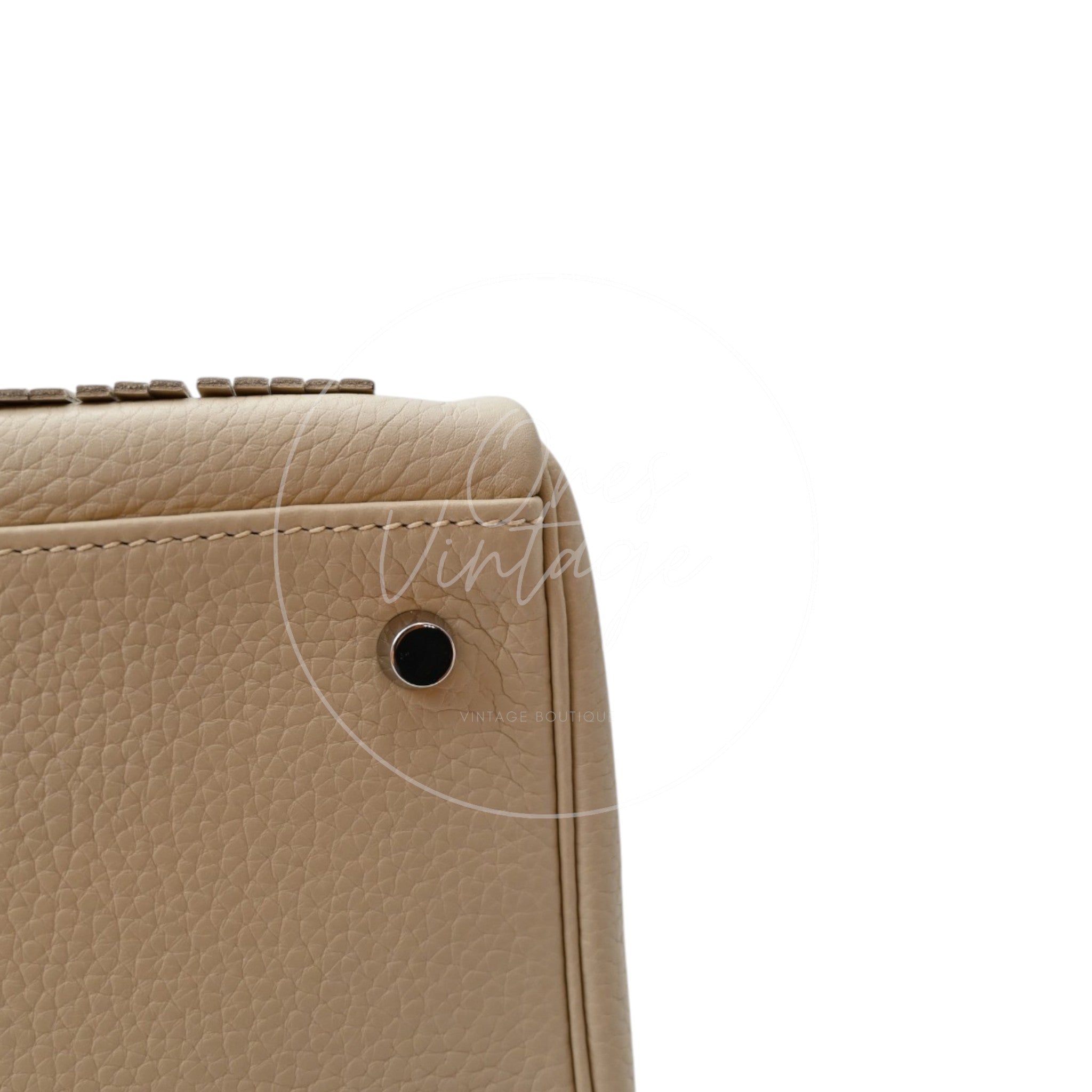 Hermes Kelly Shoulder Fringe PHW 3C Parchemin Square M deposit link