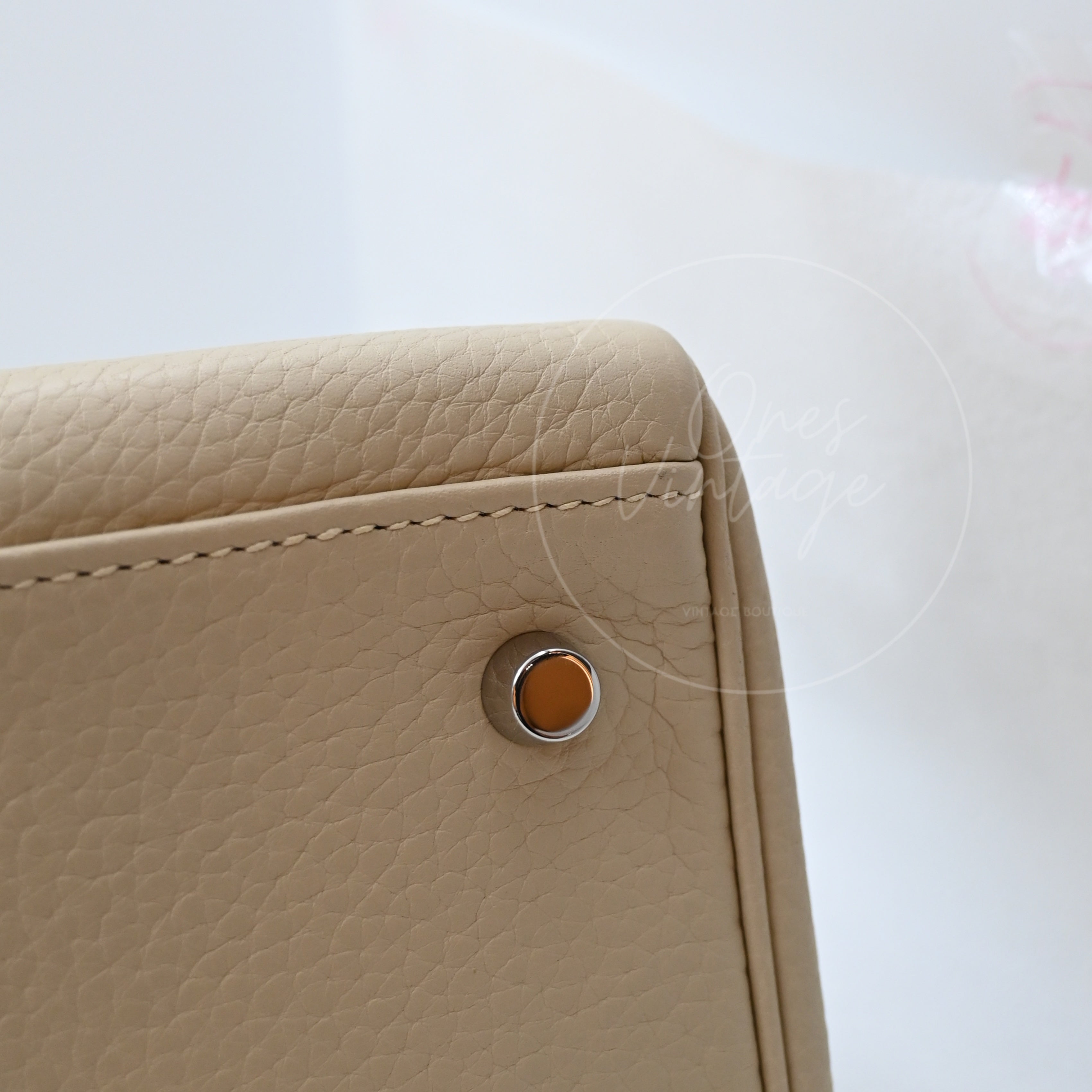 [Pre-owned] Hermes Kelly Shoulder Fringe Nata Stamp Square M