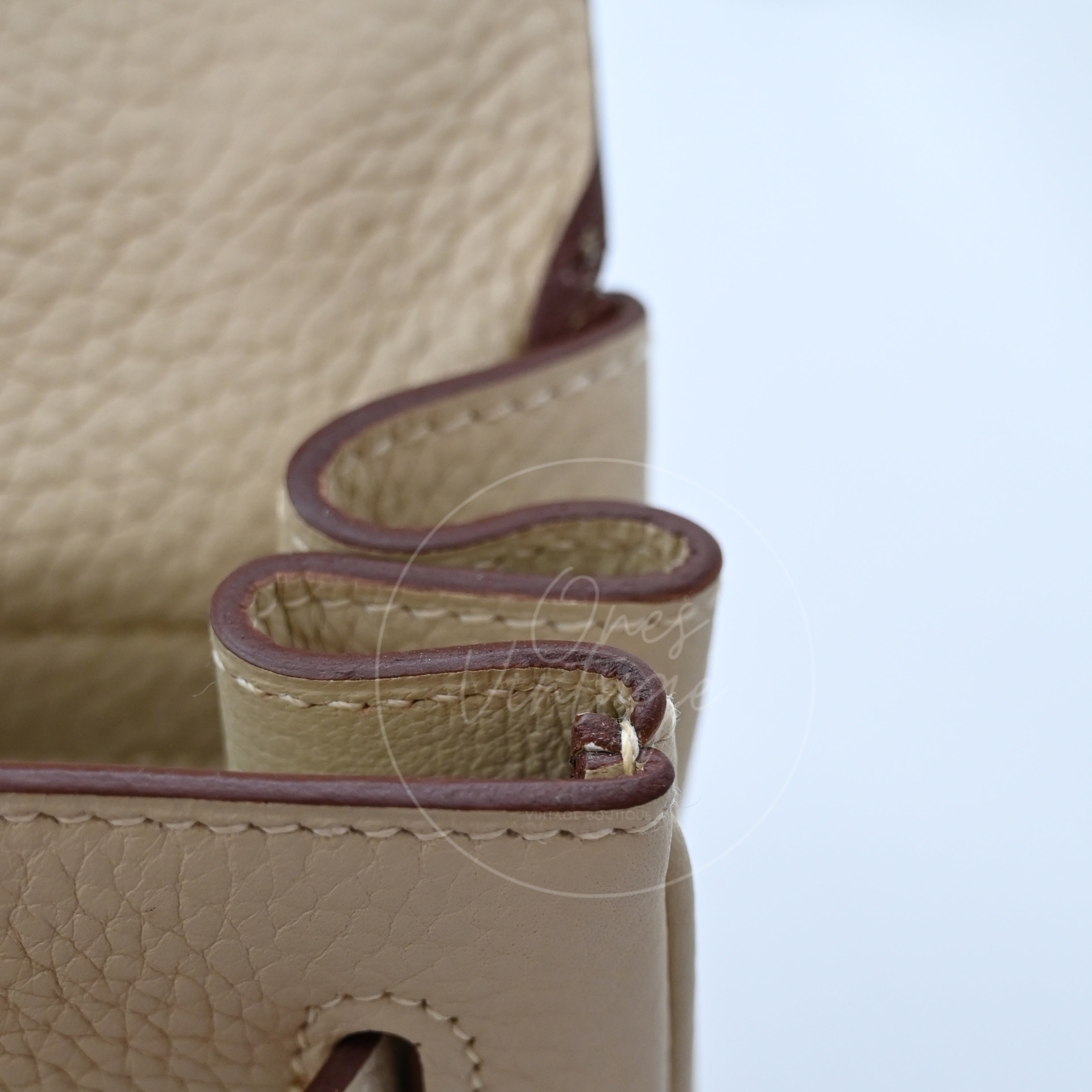 [Pre-owned] Hermes Kelly Shoulder Fringe Nata Stamp Square M