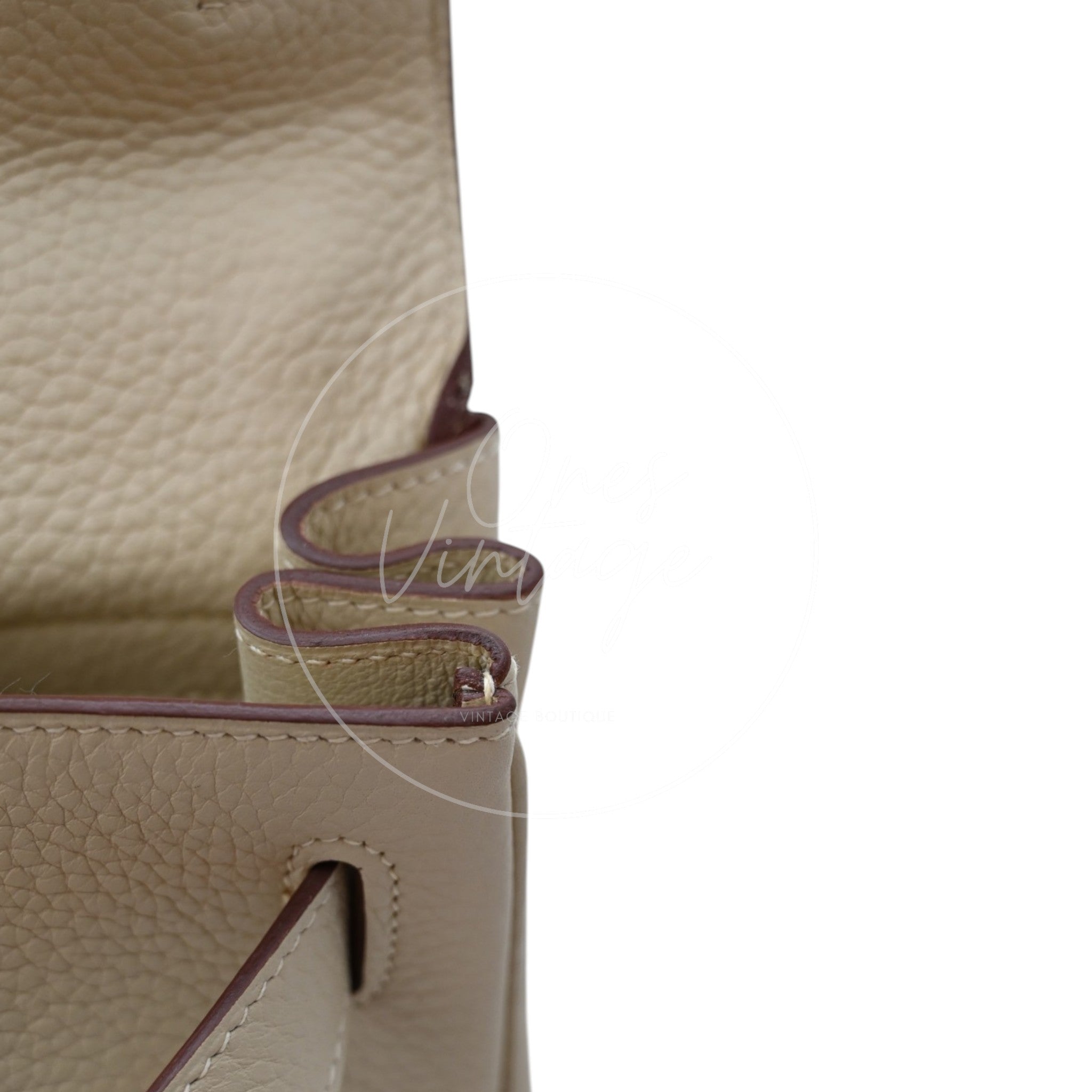 Hermes Kelly Shoulder Fringe PHW 3C Parchemin Square M deposit link