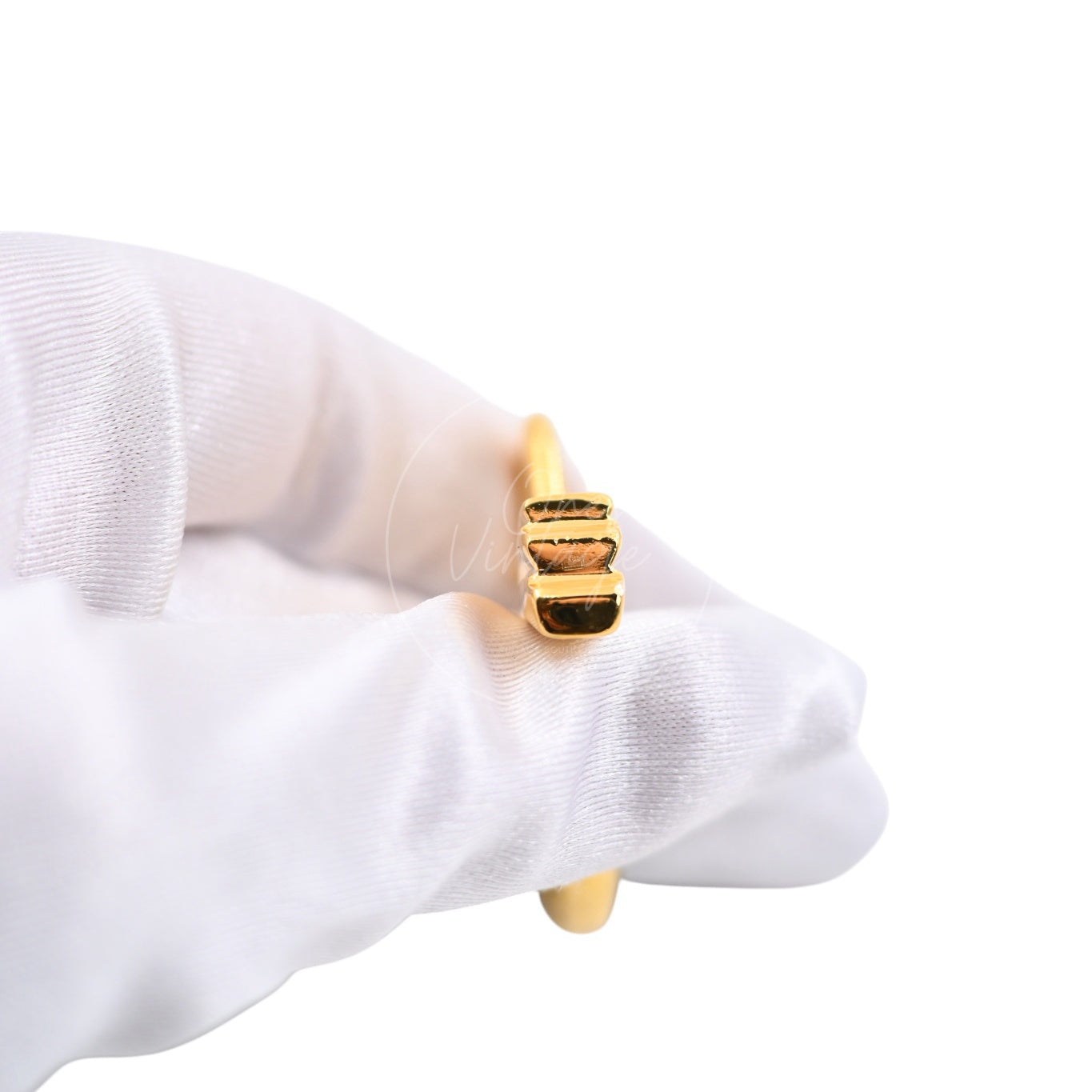 [Pre-owned] Hermes Gold Metal Shooting Star Cadena Lock Charm