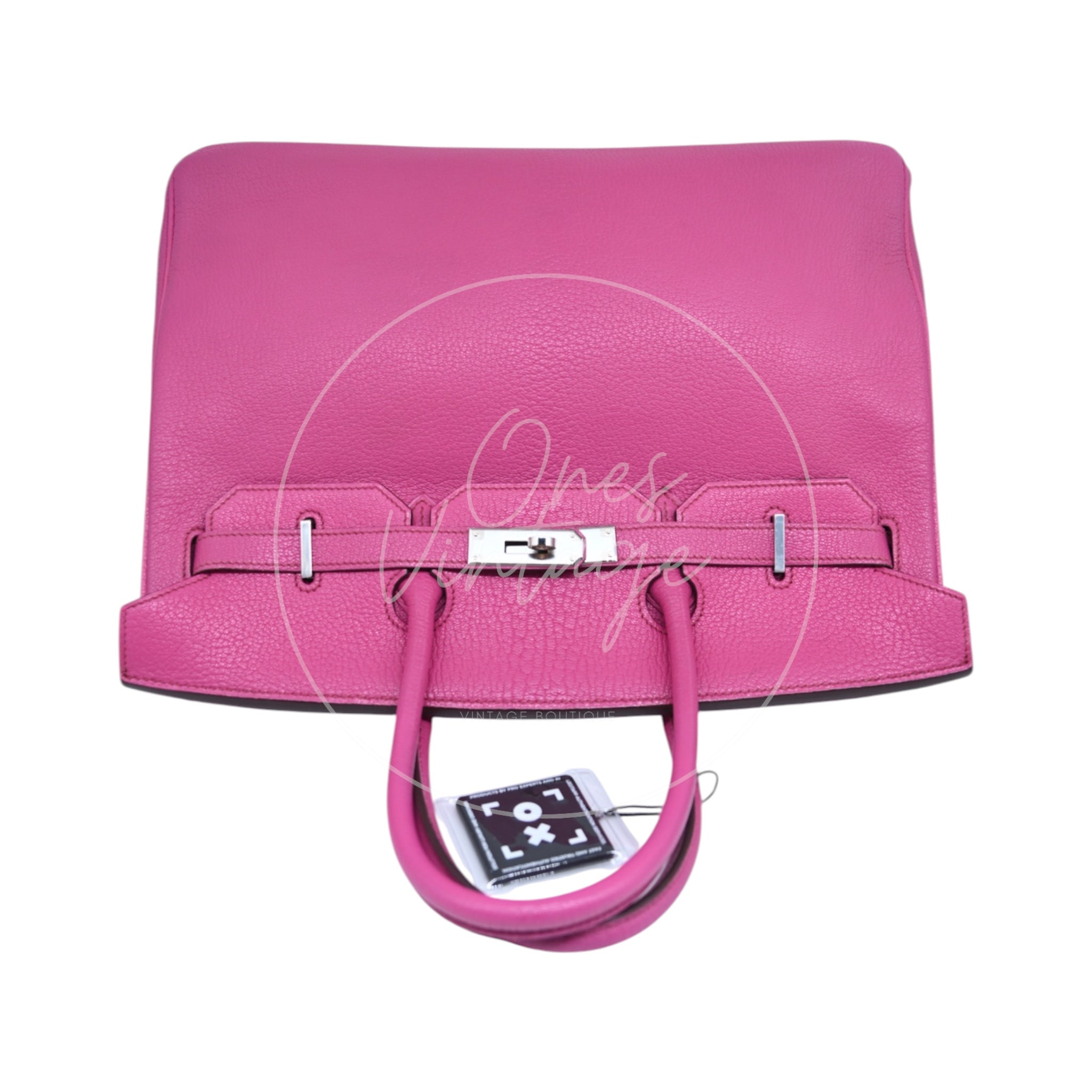 [Pre-owned] Hermes Birkin 35 Pink Chèvre Stamp Square L