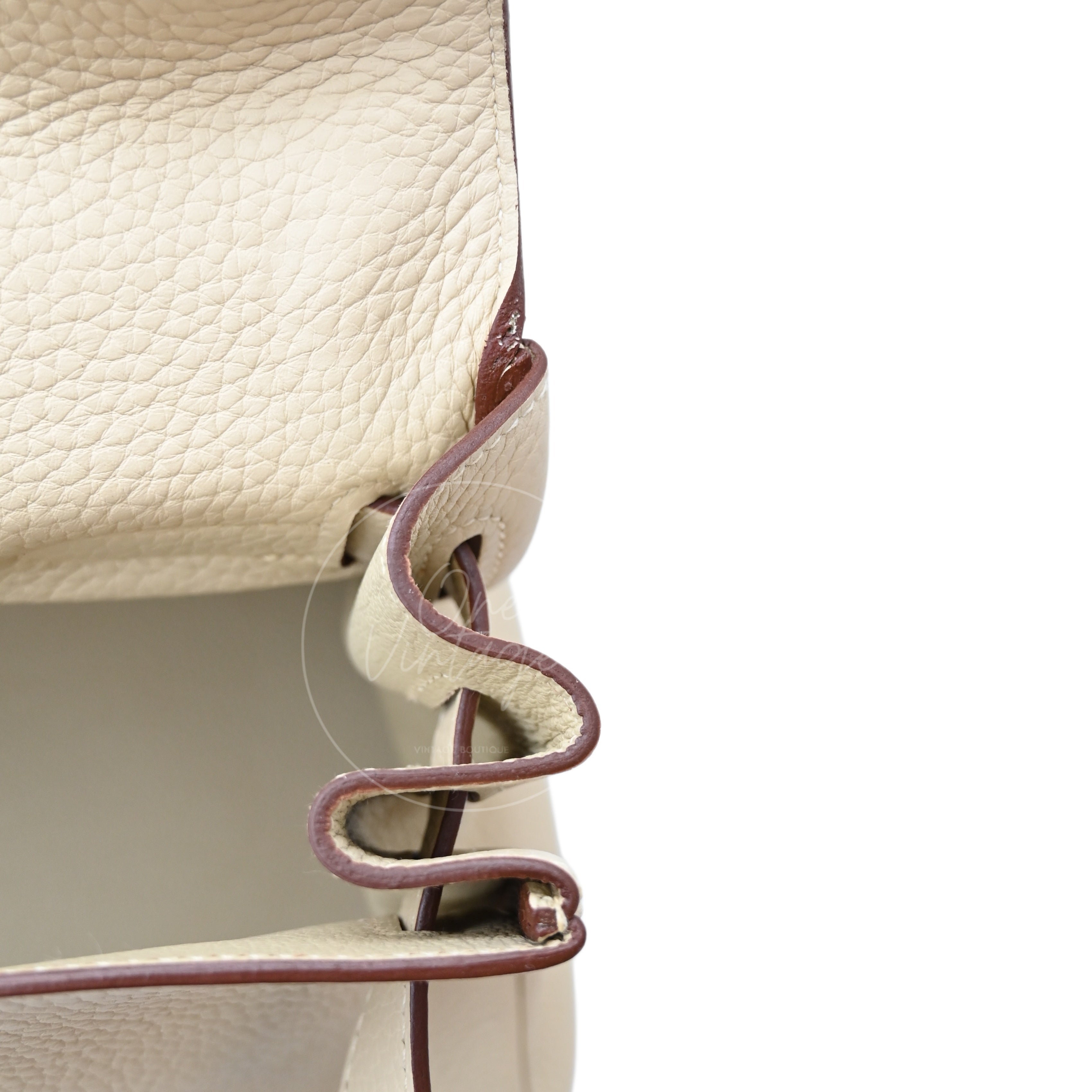 Hermes Kelly Shoulder Fringe PHW 3C Parchemin Square M deposit link