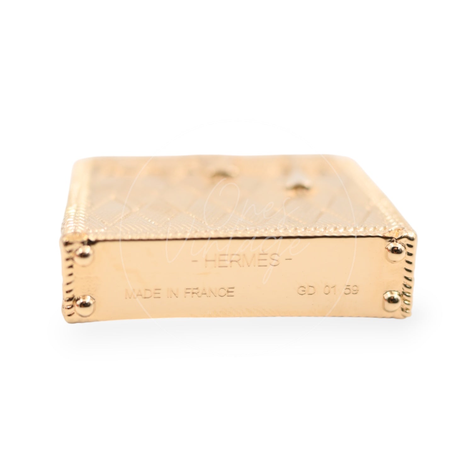 [Pre-owned] Hermes Curiosite Kelly Guilloche Charm