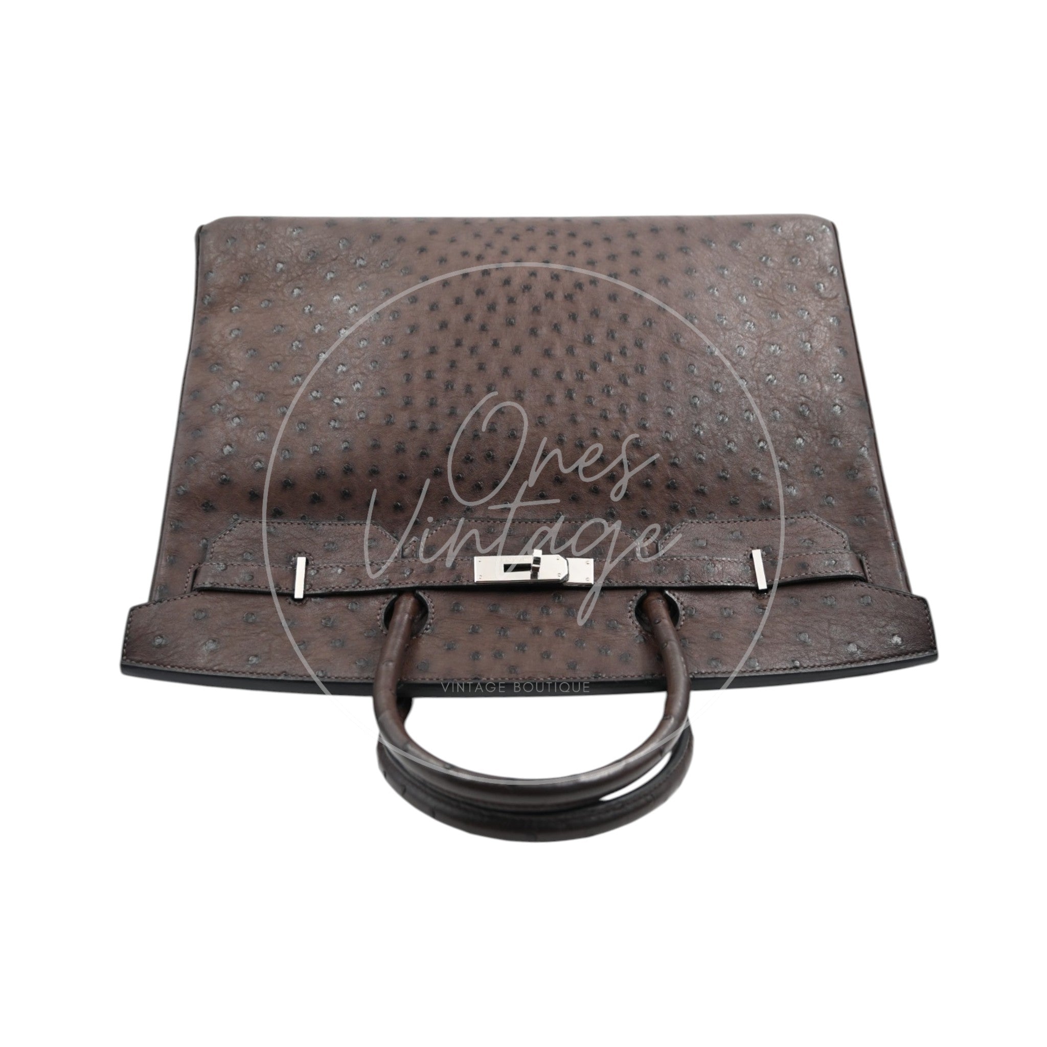 [Pre-owned] Hermes Birkin 40 Ostrich PHW