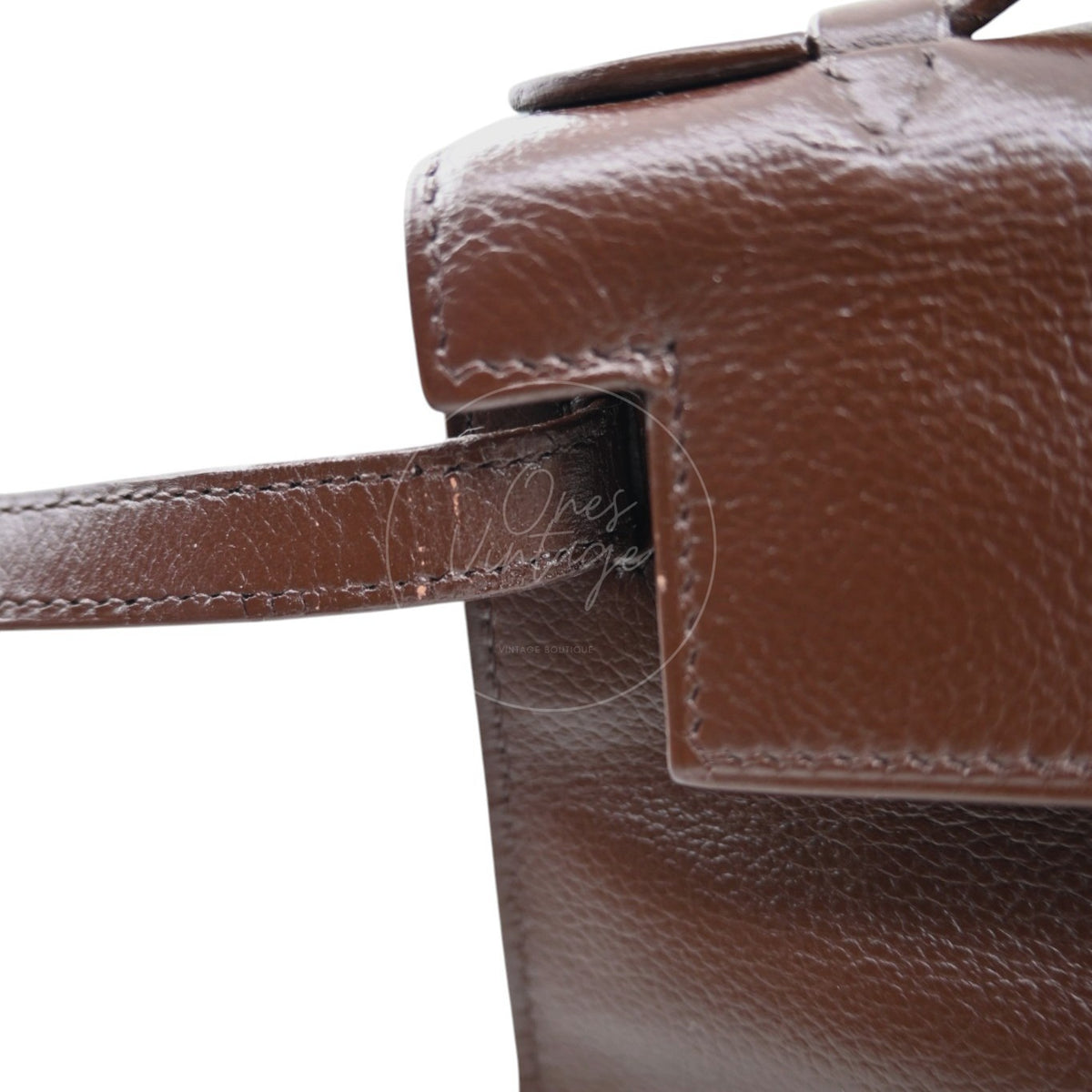 Hermès Kelly Pochette PHW Ebene Square H