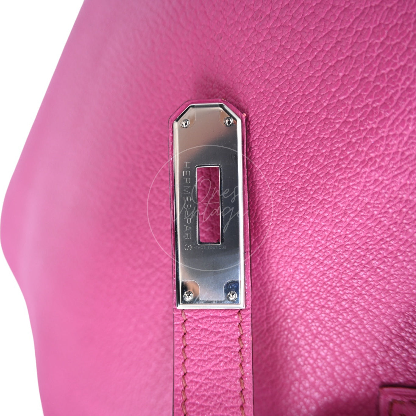 [Pre-owned] Hermes Birkin 35 Pink Chèvre Stamp Square L