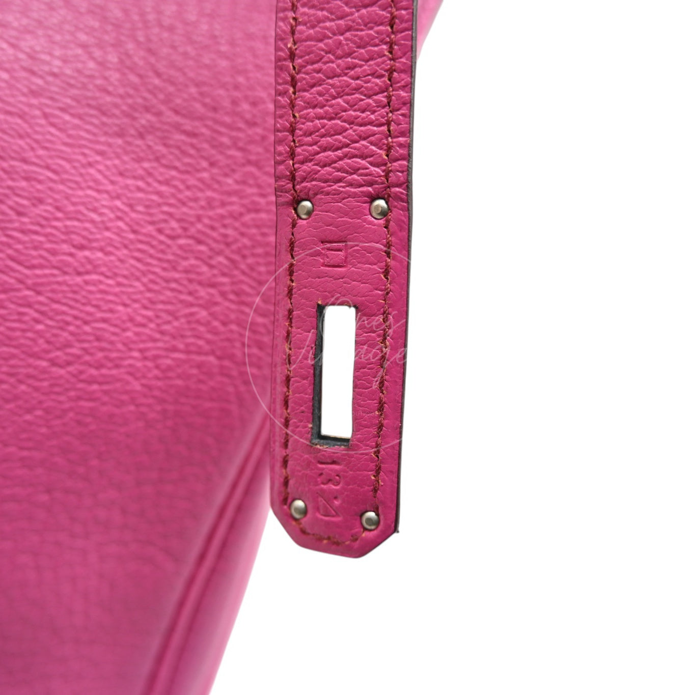 [Pre-owned] Hermes Birkin 35 Pink Chèvre Stamp Square L