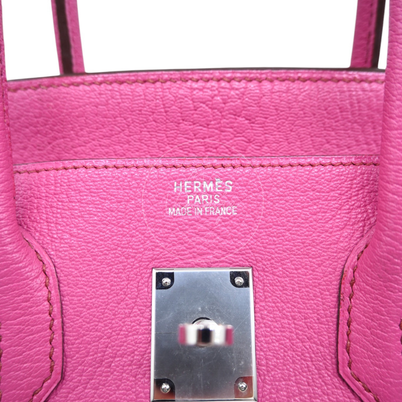 [Pre-owned] Hermes Birkin 35 Pink Chèvre Stamp Square L