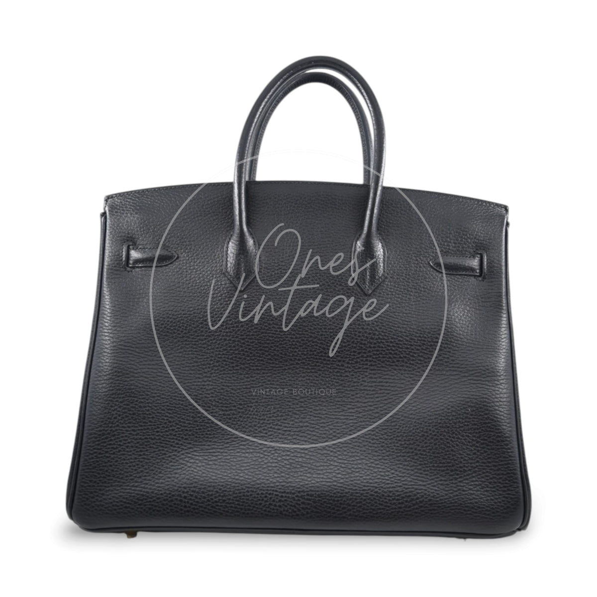 Hermès Togo Birkin 35 Black GHW Square G