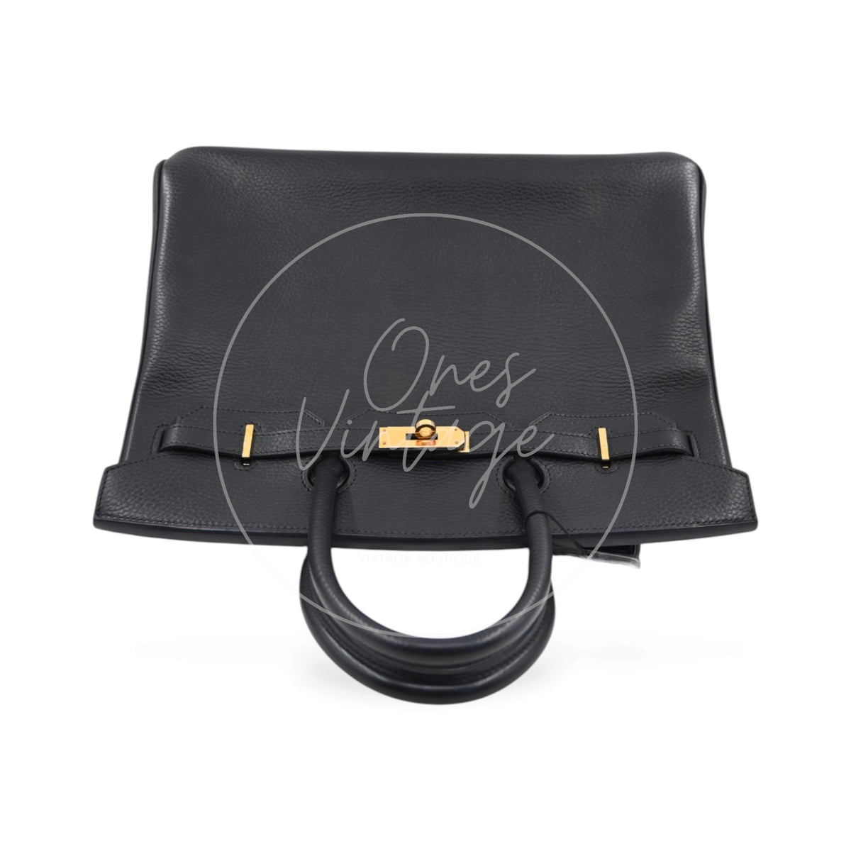 Hermès Togo Birkin 35 Black GHW Square G