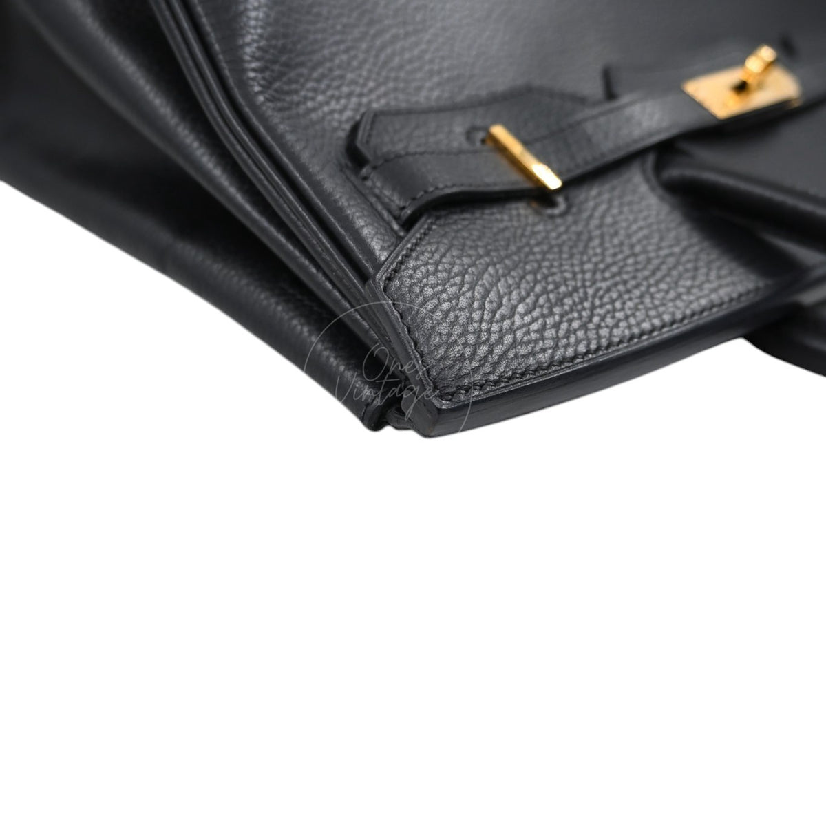 Hermès Togo Birkin 35 Black GHW Square G