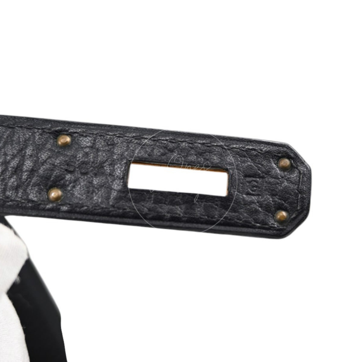 Hermès Togo Birkin 35 Black GHW Square G