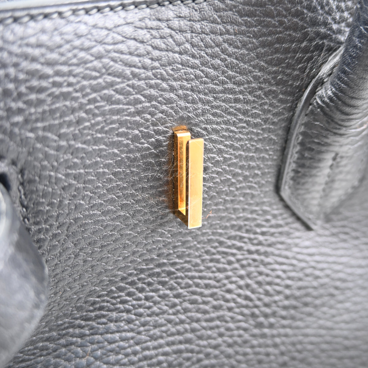 Hermès Togo Birkin 35 Black GHW Square G