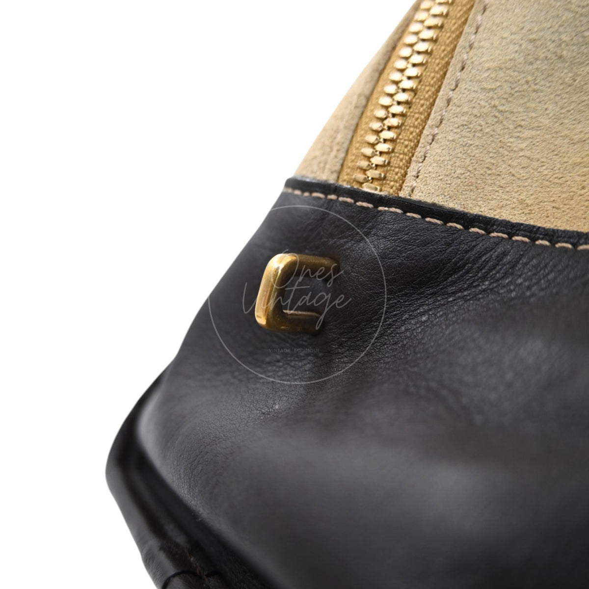 Loewe Amazona 36 Suede Calfskin Handbag Gold Brown GHW Series 05