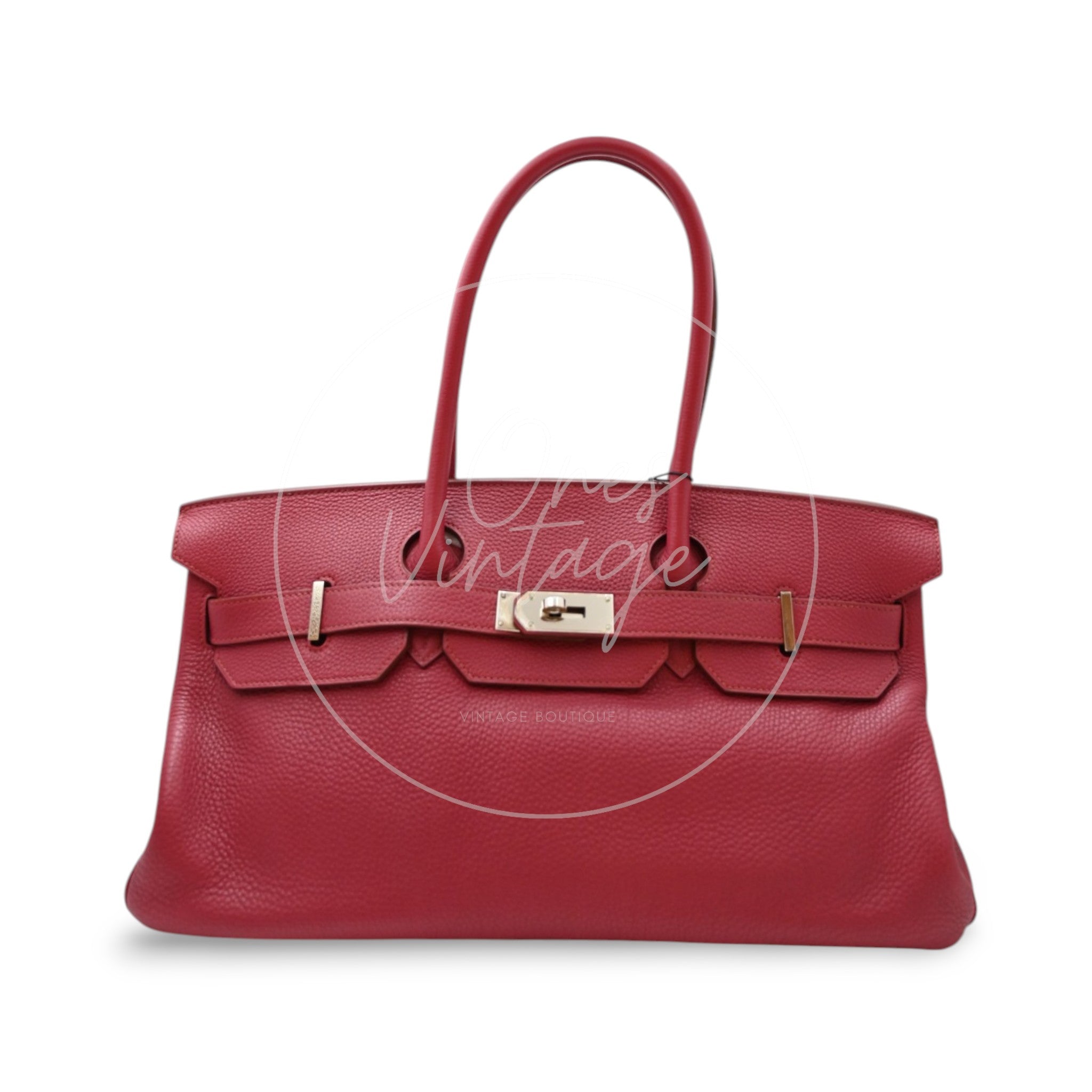 Hermès JPG Shoulder Birkin 42 PHW Rubis Square O