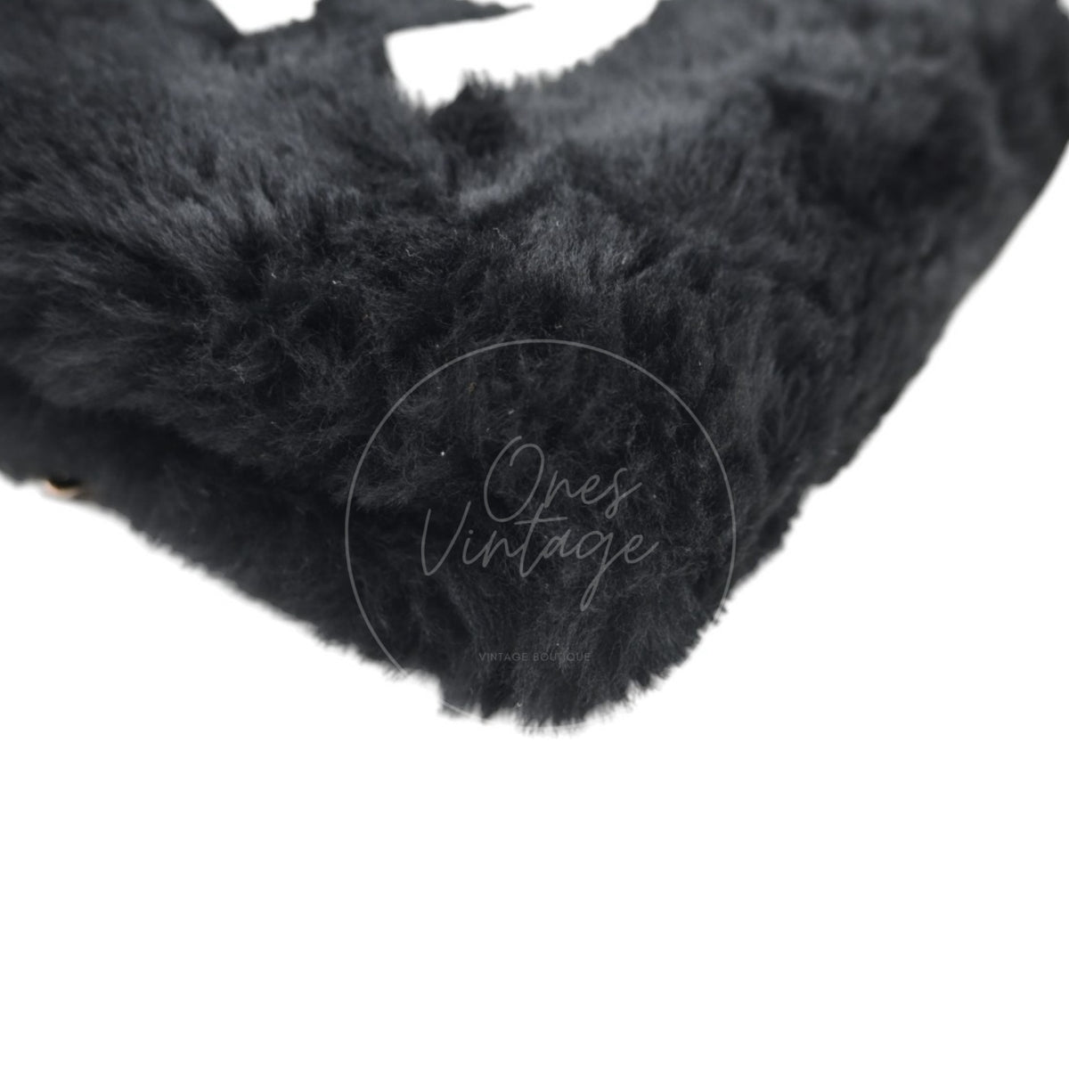 Chanel Coco Neige 25N Shearling Lambskin Muff Bag Series U3