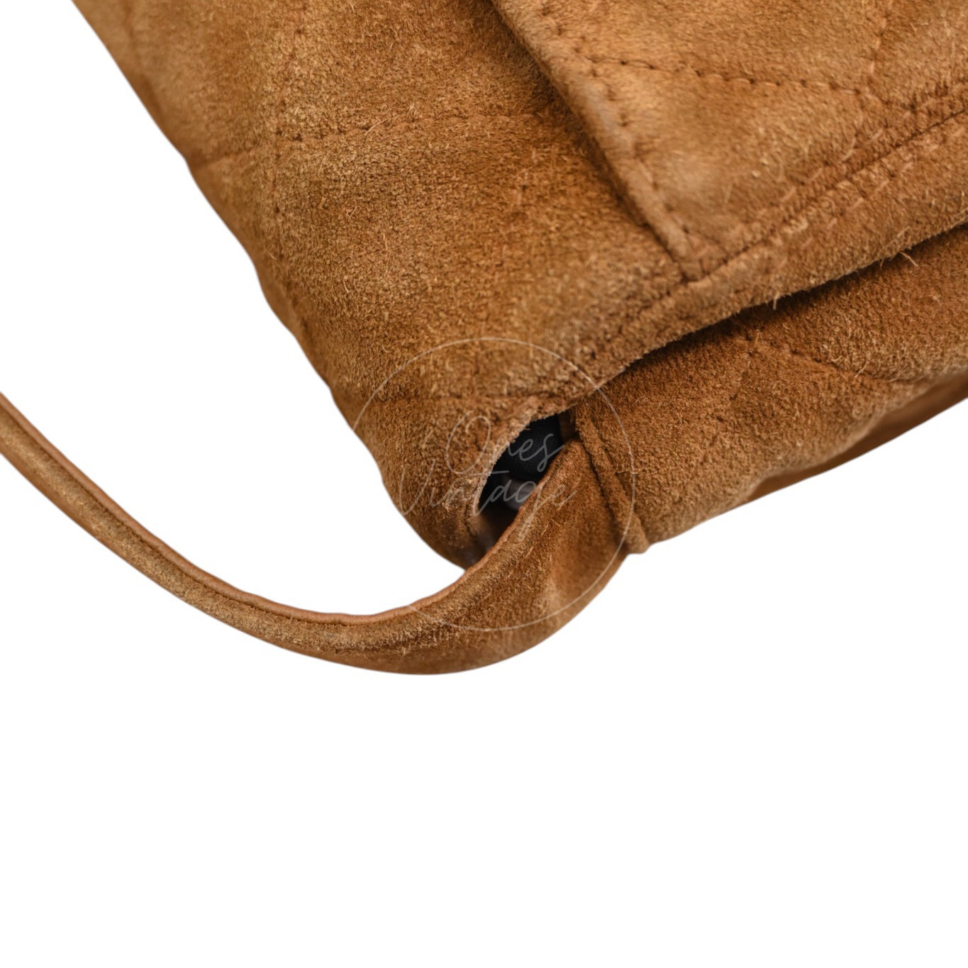 Chanel CC Logo Quilted Suede Turnlock Flap Shoulder Bag GHW Brown Series 4